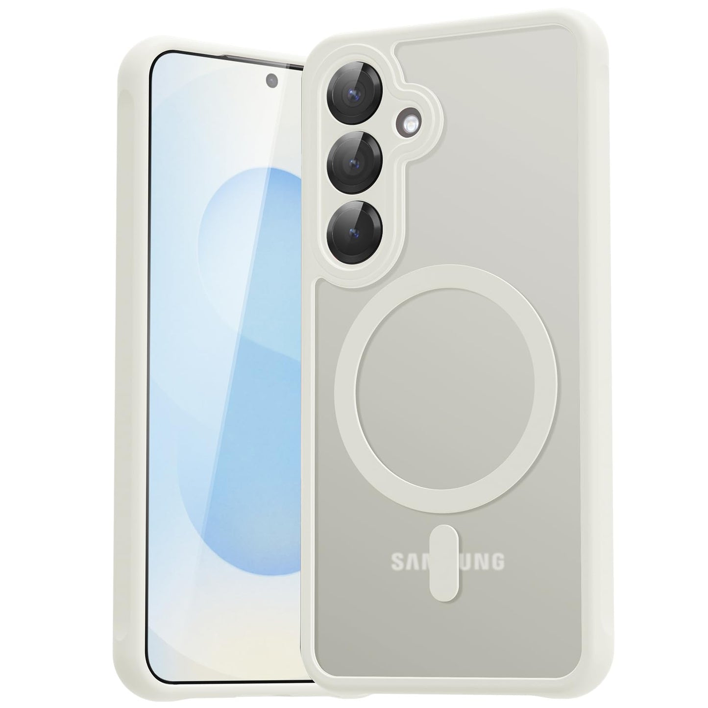 für Samsung Galaxy S25 Ultra Hülle für Magsafe, Magnetisch Handyhülle für S25 Ultra Hülle, Kameraschutz Stoßfeste Kratzfeste Durchscheinende Schutzhülle für Samsung S25 Ultra Case, Schwarz