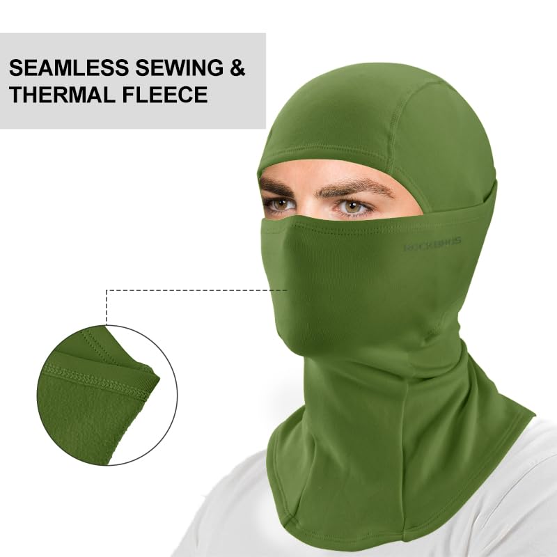ROCKBROS Sturmhaube Balaclava Skimaske Winddicht Warm für Fahrrad Ski Motorrad Winter Unisex Einheitsgröße