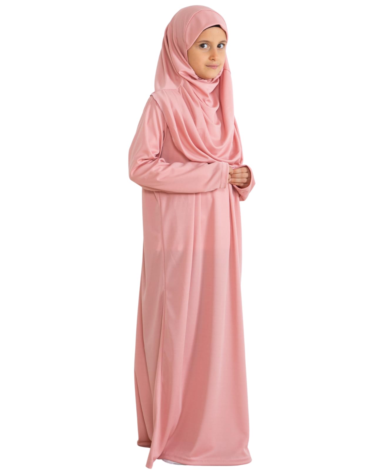 Prien Gebetskleidung Für Kinder, Mädchen Muslim Kleider, Lange Ärmel Abaya Mit Hijab, Islam Kleidung Frauen, Damen Muslimische Kleid Set, Gebetskleid Jilbab Khimar Ramadan