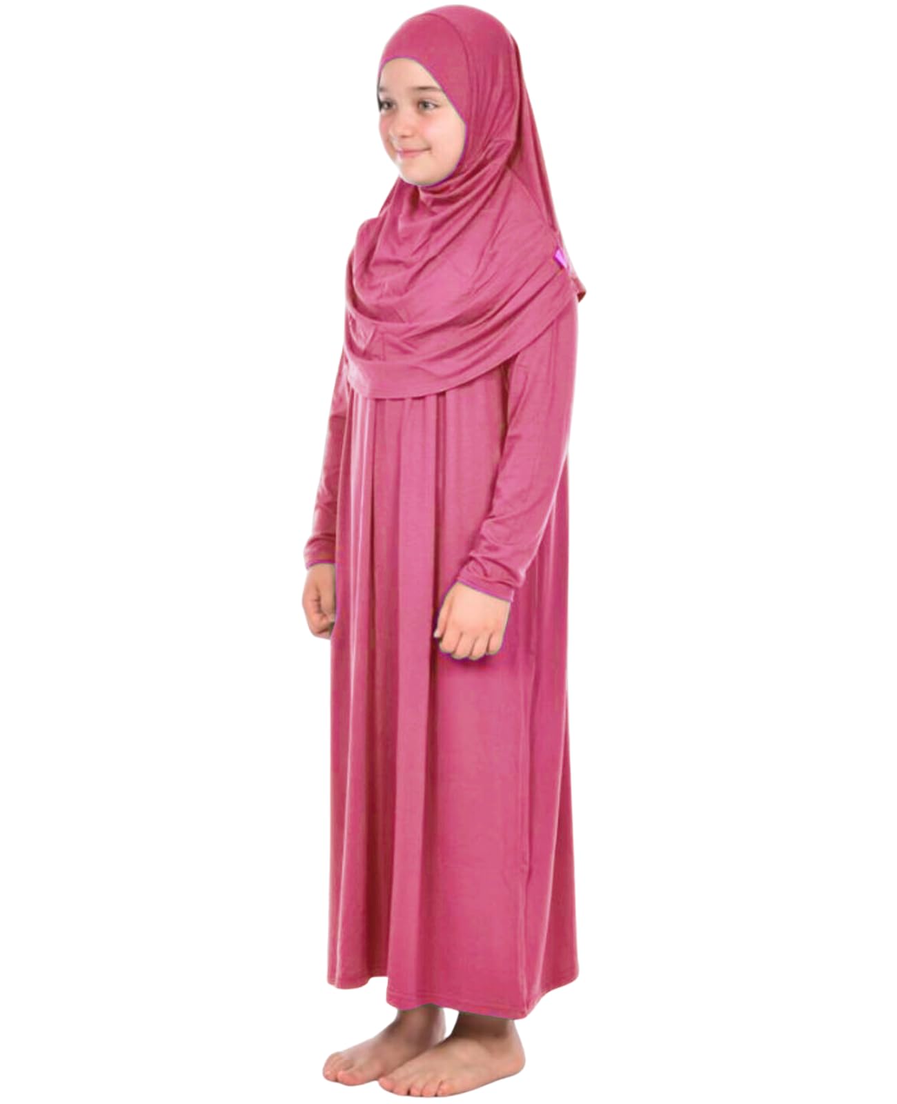 Prien Gebetskleidung Für Kinder, Mädchen Muslim Kleider, Lange Ärmel Abaya Mit Hijab, Islam Kleidung Frauen, Damen Muslimische Kleid Set, Gebetskleid Jilbab Khimar Ramadan