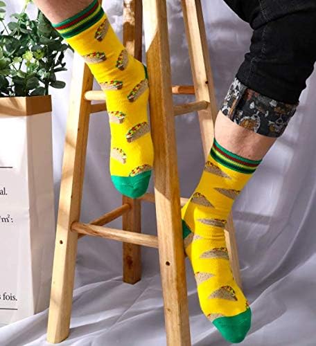 Belloxis Bunte Socken Herren 43-46 Baumwolle Motiv Kuschelsocken Wadenstrümpfe Socken Geschenke für Männer