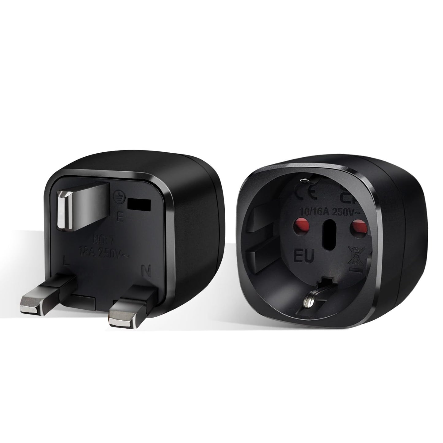 Reiseadapter USA 2Stück，USA Adapter Steckdose Deutschland Plug ，Adapter USA Deutschland Stecker für EU zu Amerika/Kanada/Mexiko/Thailand usw,Typ B Reisestecker Stromadapter,Weiß
