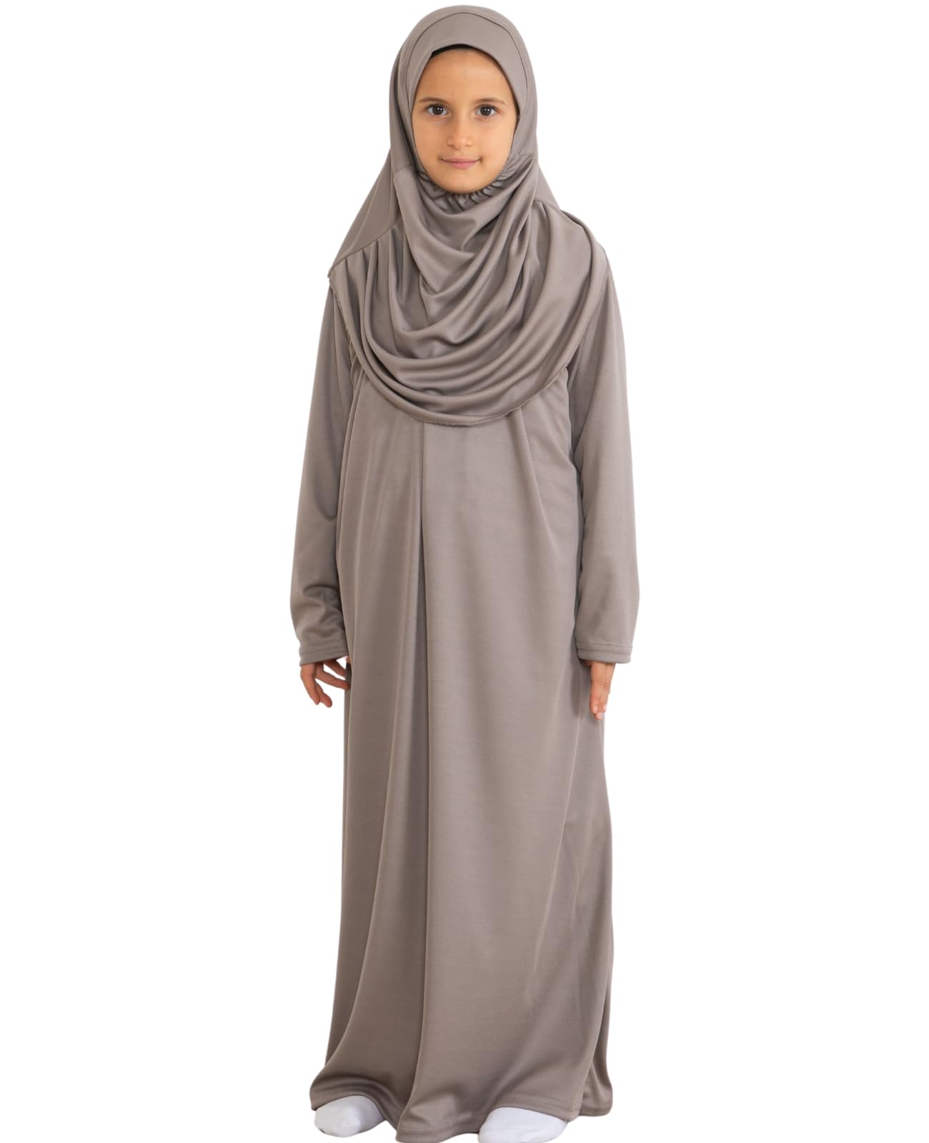 Prien Gebetskleidung Für Kinder, Mädchen Muslim Kleider, Lange Ärmel Abaya Mit Hijab, Islam Kleidung Frauen, Damen Muslimische Kleid Set, Gebetskleid Jilbab Khimar Ramadan
