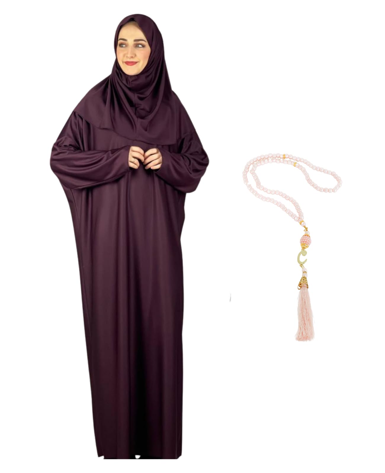 Modish Group Damen Gebetskleidung Mit Hijab Rosenkranz, Muslim Kleidung Für Frauen, Türkisch Muslimische Lang Kleider Set, Abaya Jilbab, Islamische Burka, Ramadan