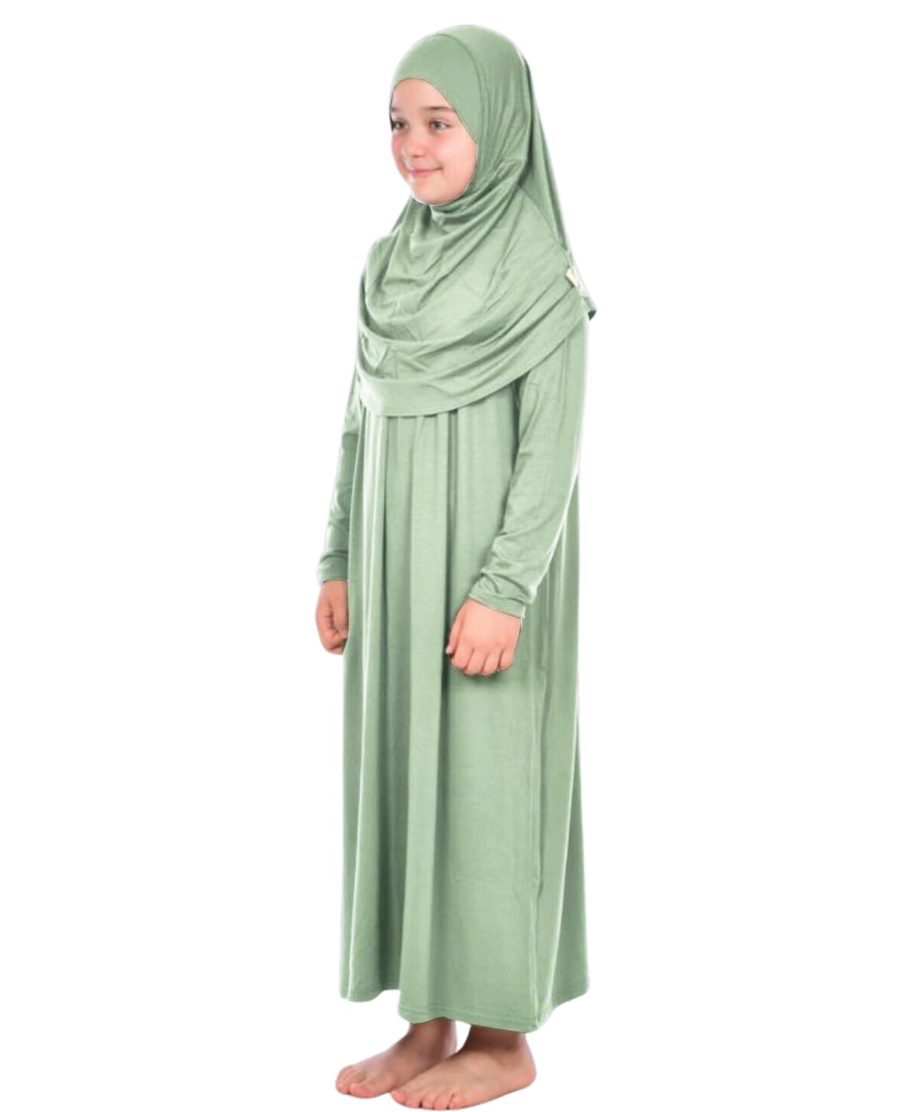 Prien Gebetskleidung Für Kinder, Mädchen Muslim Kleider, Lange Ärmel Abaya Mit Hijab, Islam Kleidung Frauen, Damen Muslimische Kleid Set, Gebetskleid Jilbab Khimar Ramadan