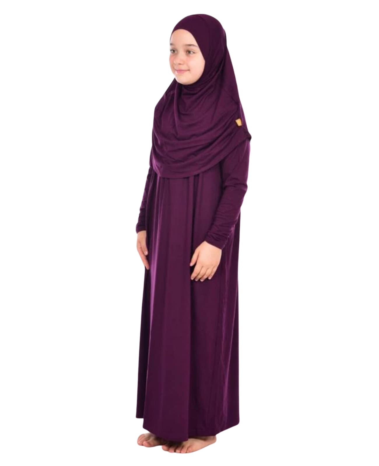 Prien Gebetskleidung Für Kinder, Mädchen Muslim Kleider, Lange Ärmel Abaya Mit Hijab, Islam Kleidung Frauen, Damen Muslimische Kleid Set, Gebetskleid Jilbab Khimar Ramadan