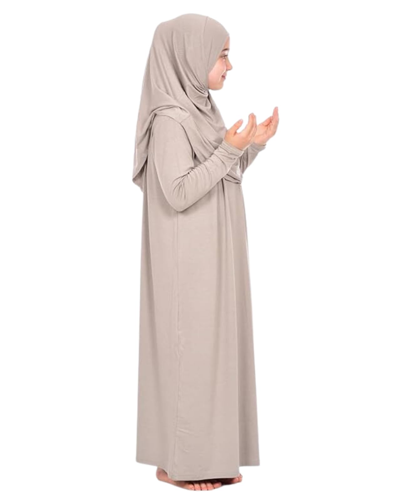 Prien Gebetskleidung Für Kinder, Mädchen Muslim Kleider, Lange Ärmel Abaya Mit Hijab, Islam Kleidung Frauen, Damen Muslimische Kleid Set, Gebetskleid Jilbab Khimar Ramadan