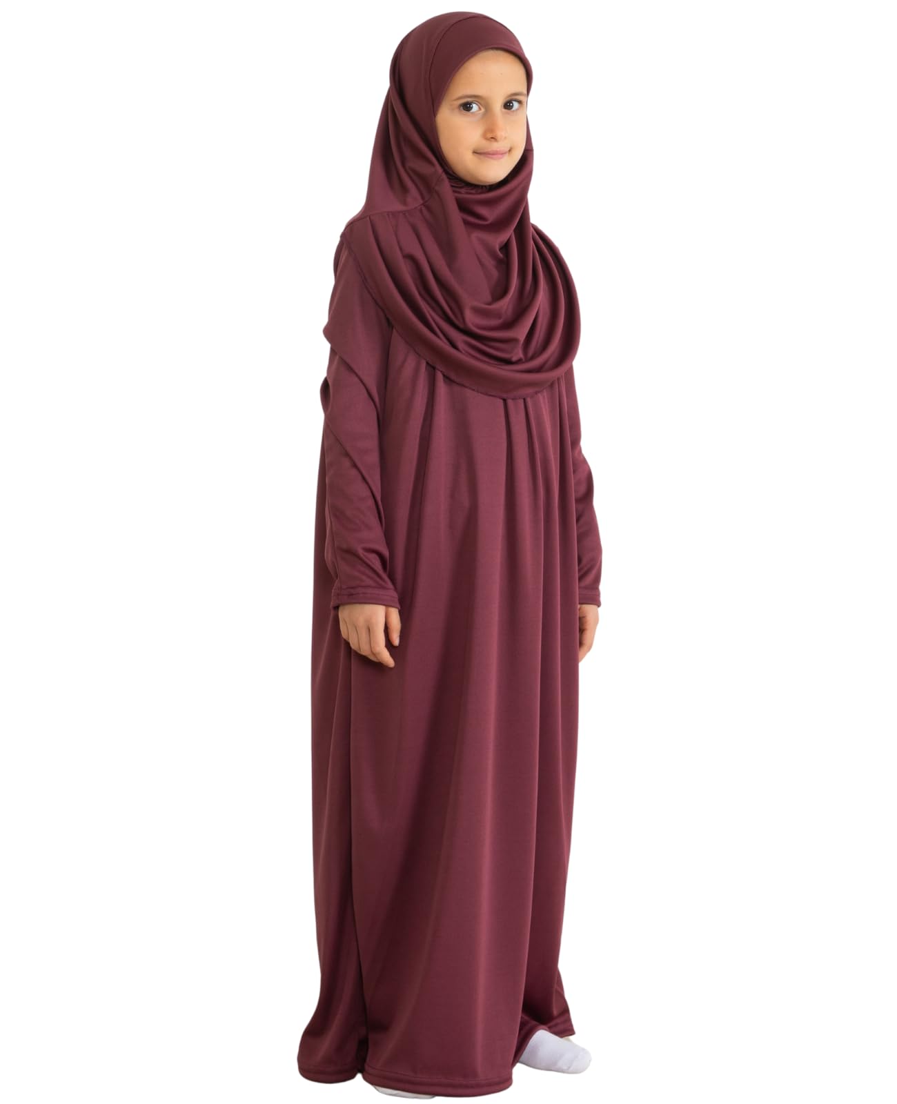 Prien Gebetskleidung Für Kinder, Mädchen Muslim Kleider, Lange Ärmel Abaya Mit Hijab, Islam Kleidung Frauen, Damen Muslimische Kleid Set, Gebetskleid Jilbab Khimar Ramadan