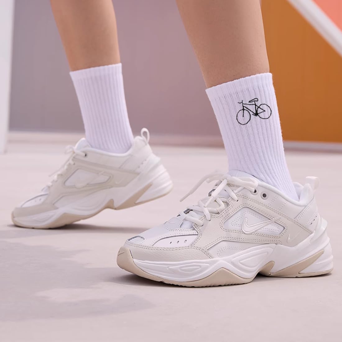 HUKUMA Rennrad Socken,35-46 Fahrradsocken Herren,Fahrrad Geschenk für Herren Damen,Rennrad Zubehör,Fahrradfahrer Tennissocken Accessoires,Lustiges Geschenk für Geburtstag Männer und Frauen