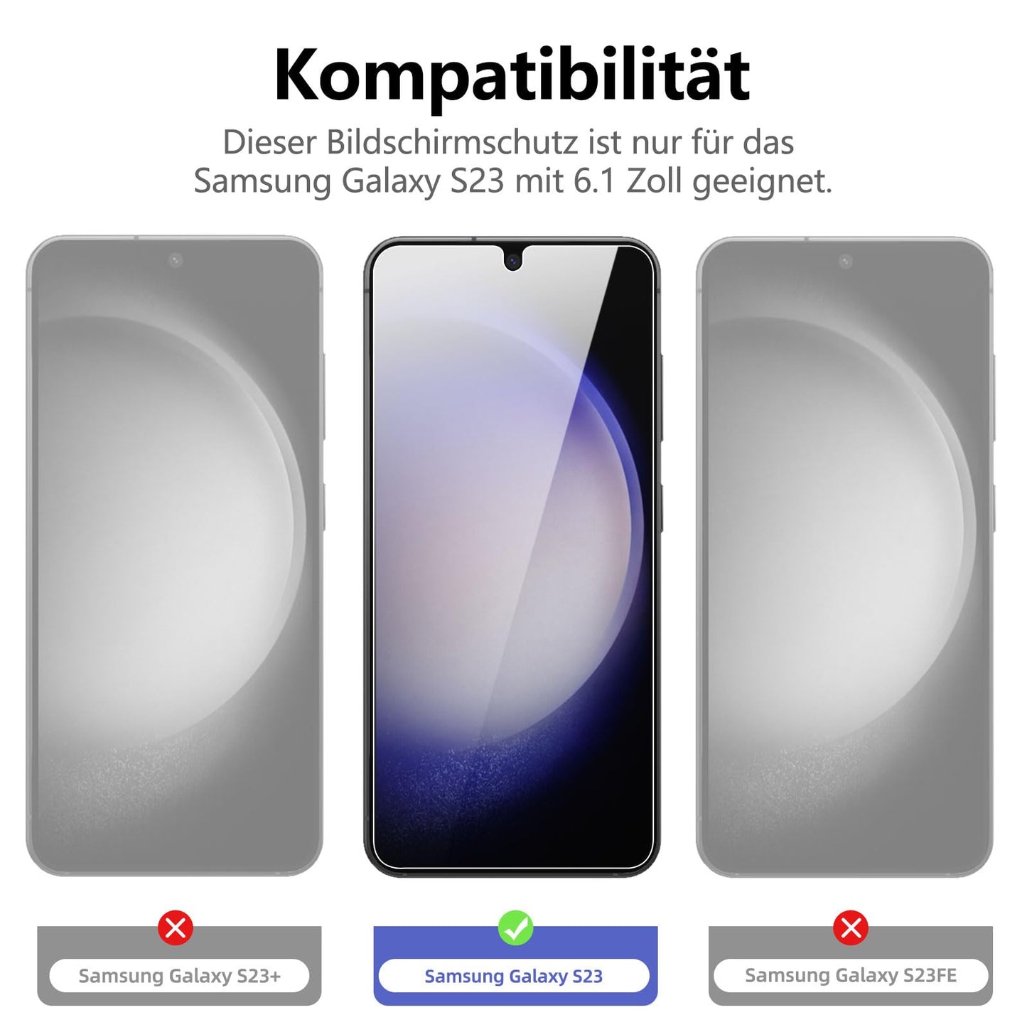 NEW'C Pack of 3 for Samsung Galaxy S25 Ultra Tempered Glass, Scratch Free, 9H Hardness, HD Screen Protector, Ultra Clear, Ultra Resistant