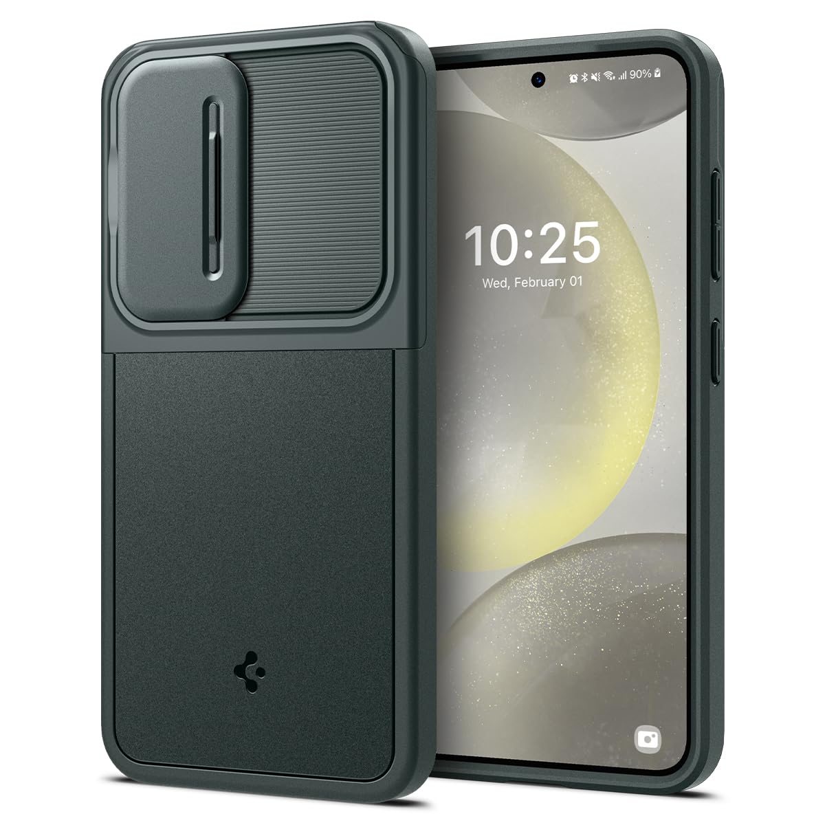 Spigen Optik Armor Case Compatible with Samsung Galaxy S25 Ultra - Black