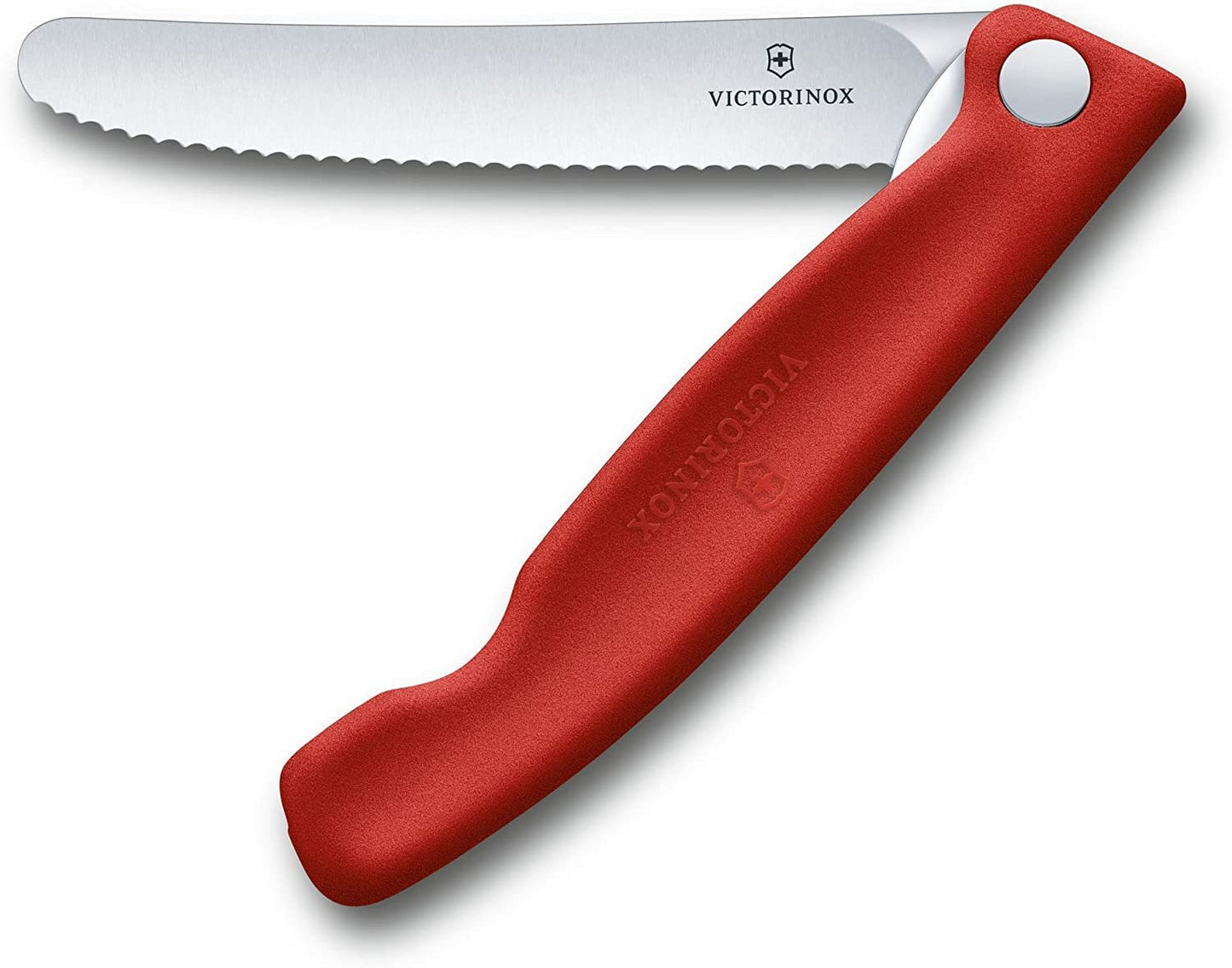 Victorinox Swiss Classic Profi Tomaten- und Tafelmesser, Extra Scharfe Klinge, Wellenschliff, 11 cm, Rostfreier Stahl, gelb