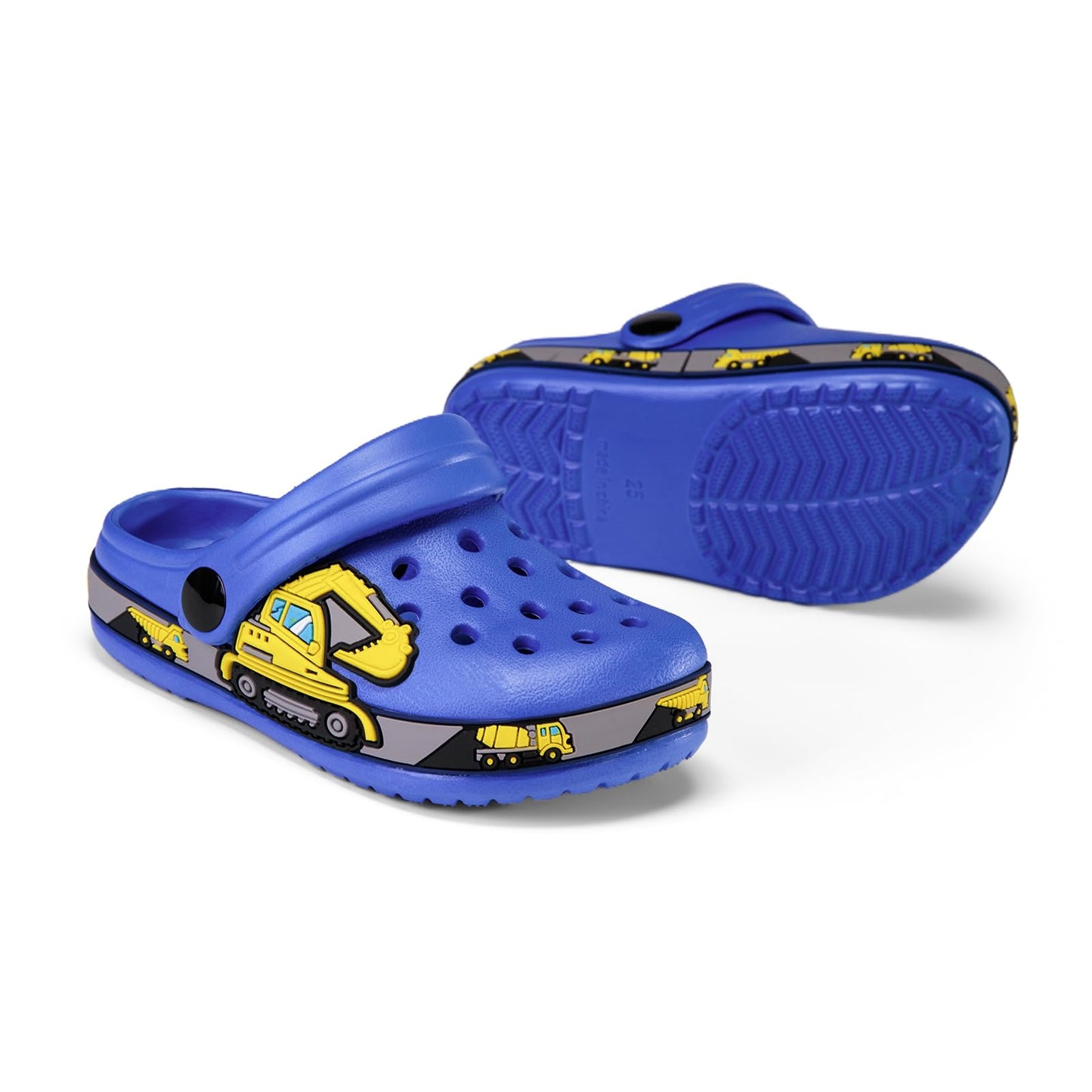 DRECAGE Unisex Kinder Clogs Pantoffeln Dinosaurier Gr.24-33 EU, Eva Gartenclogs Gummi Badeschuhe Hausschuhe für Jungen Mädchen