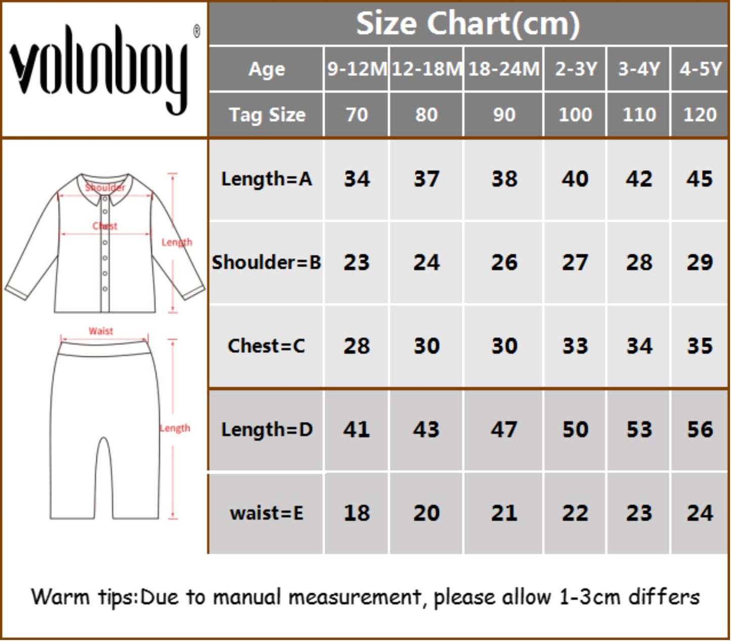 Volunboy Baby Jungen Anzug Set Bekleidung Hemd mit Fliege + Hosenträger Hosen Strampler Anzug