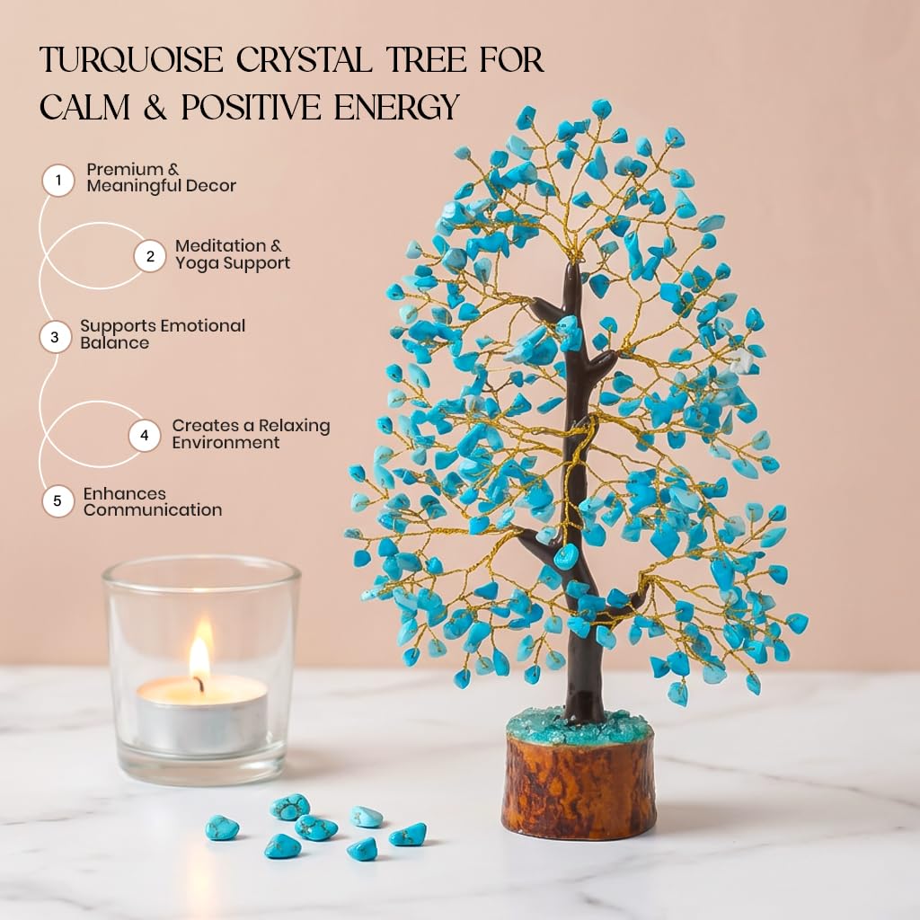 Crocon Der Originale Lebensbaum 7 Chakra Kristall Baum Geschenke für Frauen