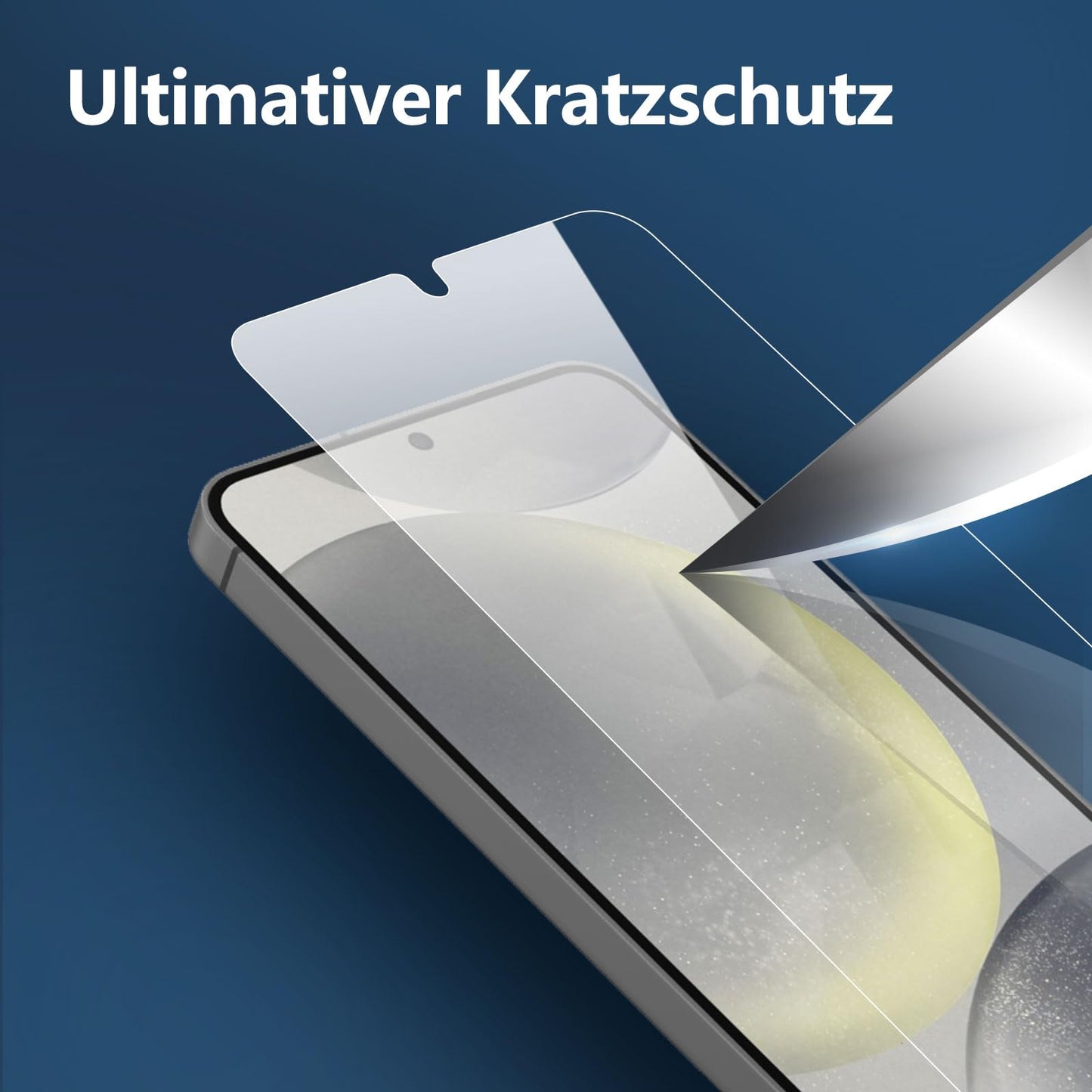 NEW'C Pack of 3 for Samsung Galaxy S25 Ultra Tempered Glass, Scratch Free, 9H Hardness, HD Screen Protector, Ultra Clear, Ultra Resistant