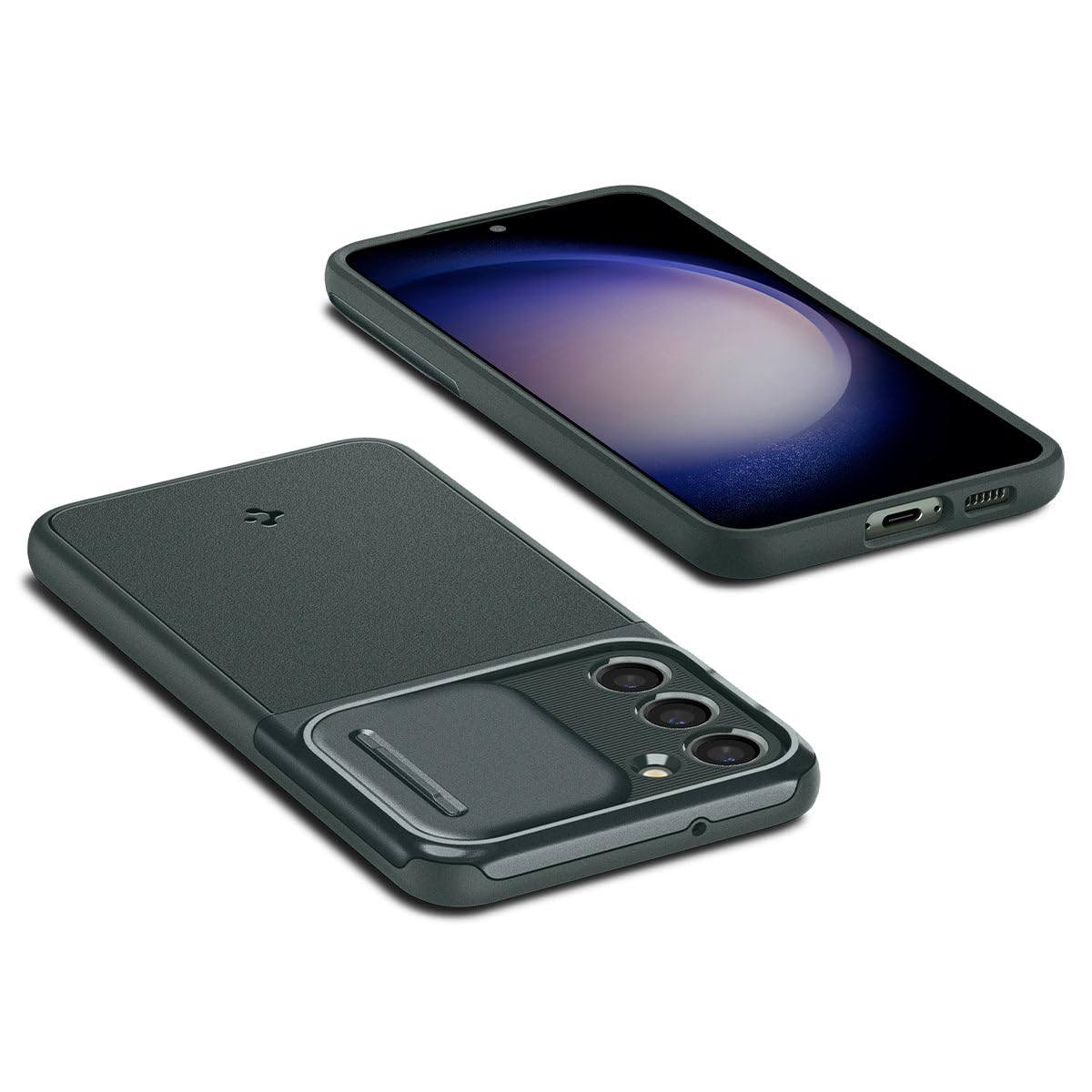 Spigen Optik Armor Case Compatible with Samsung Galaxy S25 Ultra - Black