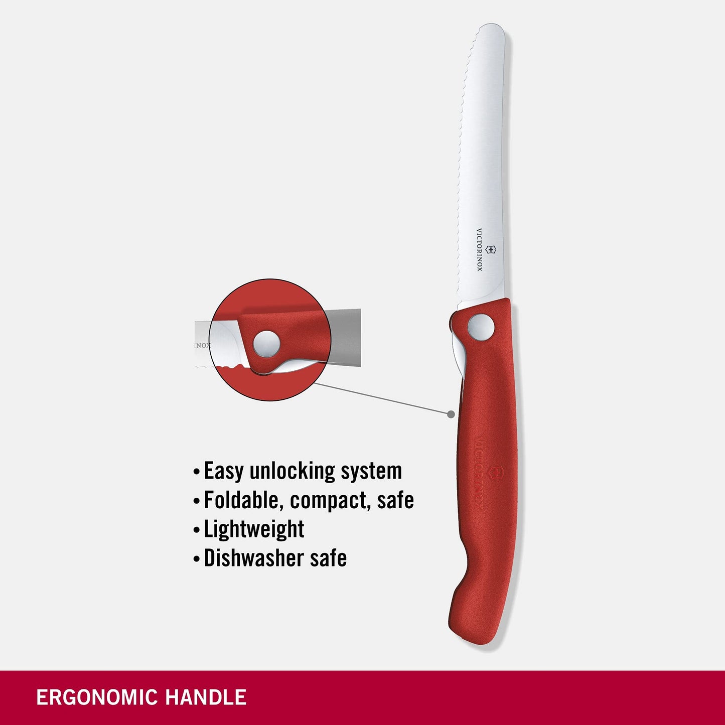 Victorinox Swiss Classic Profi Tomaten- und Tafelmesser, Extra Scharfe Klinge, Wellenschliff, 11 cm, Rostfreier Stahl, gelb