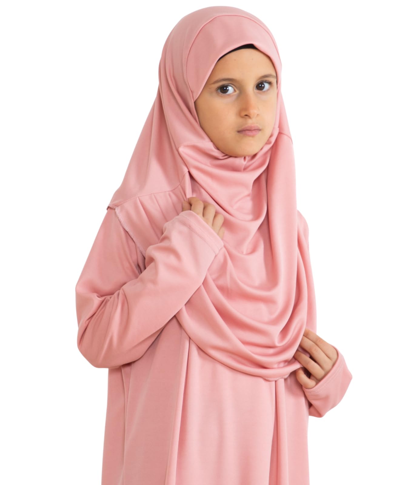 Prien Gebetskleidung Für Kinder, Mädchen Muslim Kleider, Lange Ärmel Abaya Mit Hijab, Islam Kleidung Frauen, Damen Muslimische Kleid Set, Gebetskleid Jilbab Khimar Ramadan