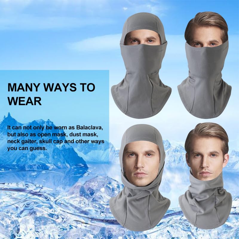 ROCKBROS Sturmhaube Balaclava Skimaske Winddicht Warm für Fahrrad Ski Motorrad Winter Unisex Einheitsgröße