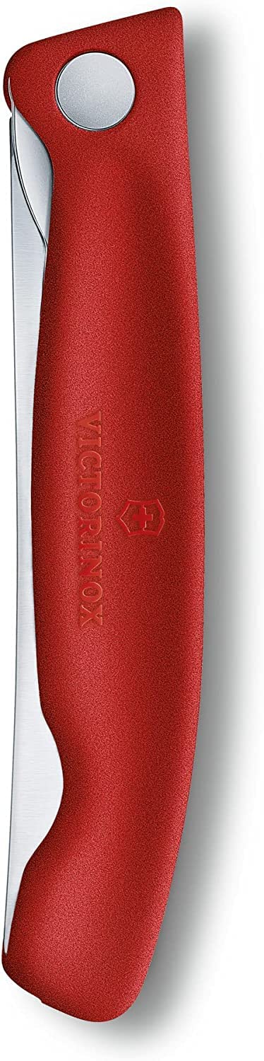 Victorinox Swiss Classic Profi Tomaten- und Tafelmesser, Extra Scharfe Klinge, Wellenschliff, 11 cm, Rostfreier Stahl, gelb