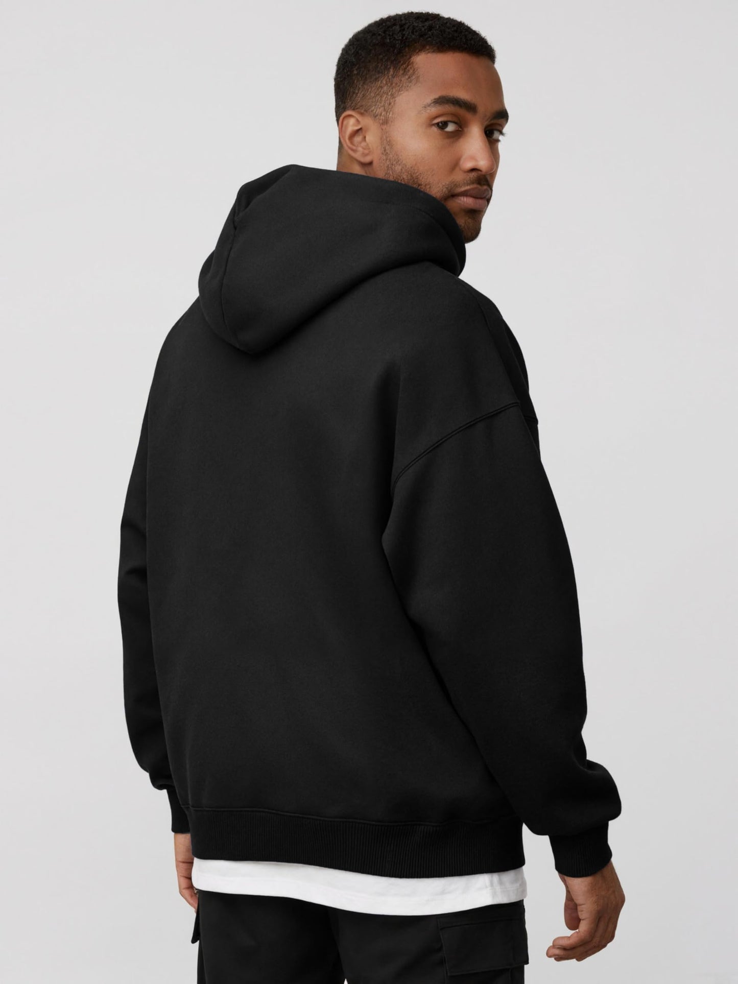 Oyamiki Hoodie Herren Langarm Kapuzenjacke Reißverschluss Sweatjacke Fleece Kapuzenpullover Lässige Kapuze Jacke Sweatshirt Pullover mit Taschen
