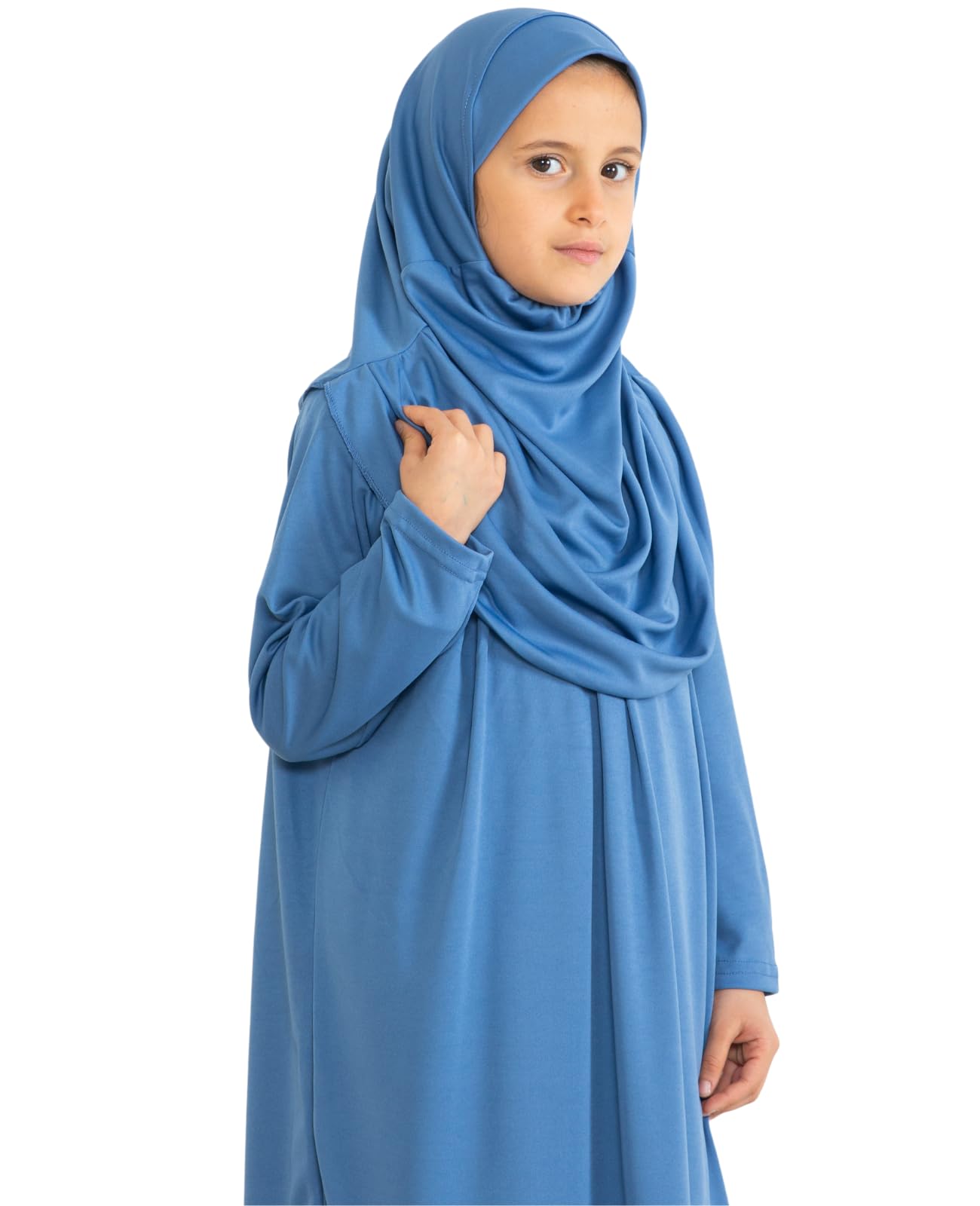Prien Gebetskleidung Für Kinder, Mädchen Muslim Kleider, Lange Ärmel Abaya Mit Hijab, Islam Kleidung Frauen, Damen Muslimische Kleid Set, Gebetskleid Jilbab Khimar Ramadan