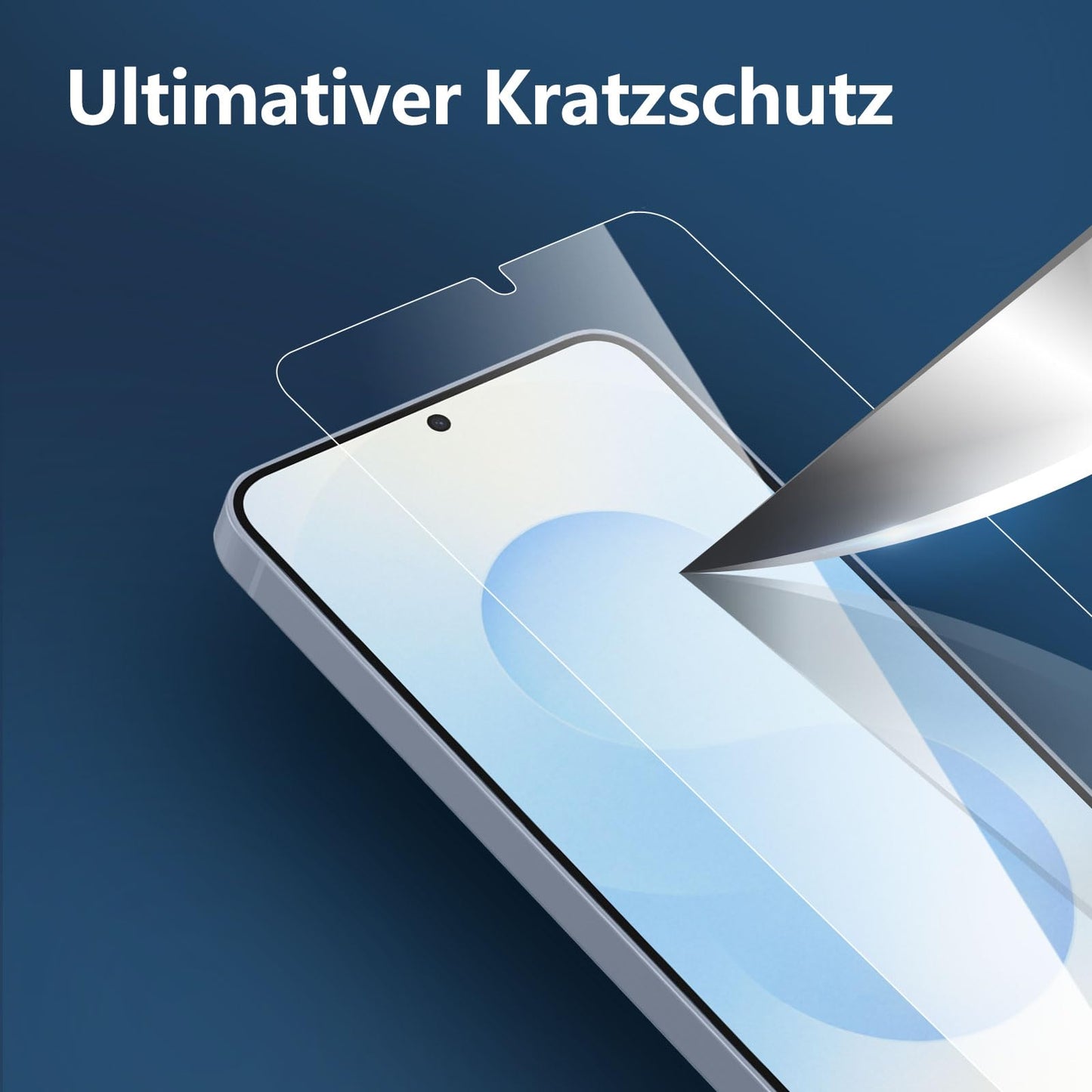 NEW'C Pack of 3 for Samsung Galaxy S25 Ultra Tempered Glass, Scratch Free, 9H Hardness, HD Screen Protector, Ultra Clear, Ultra Resistant