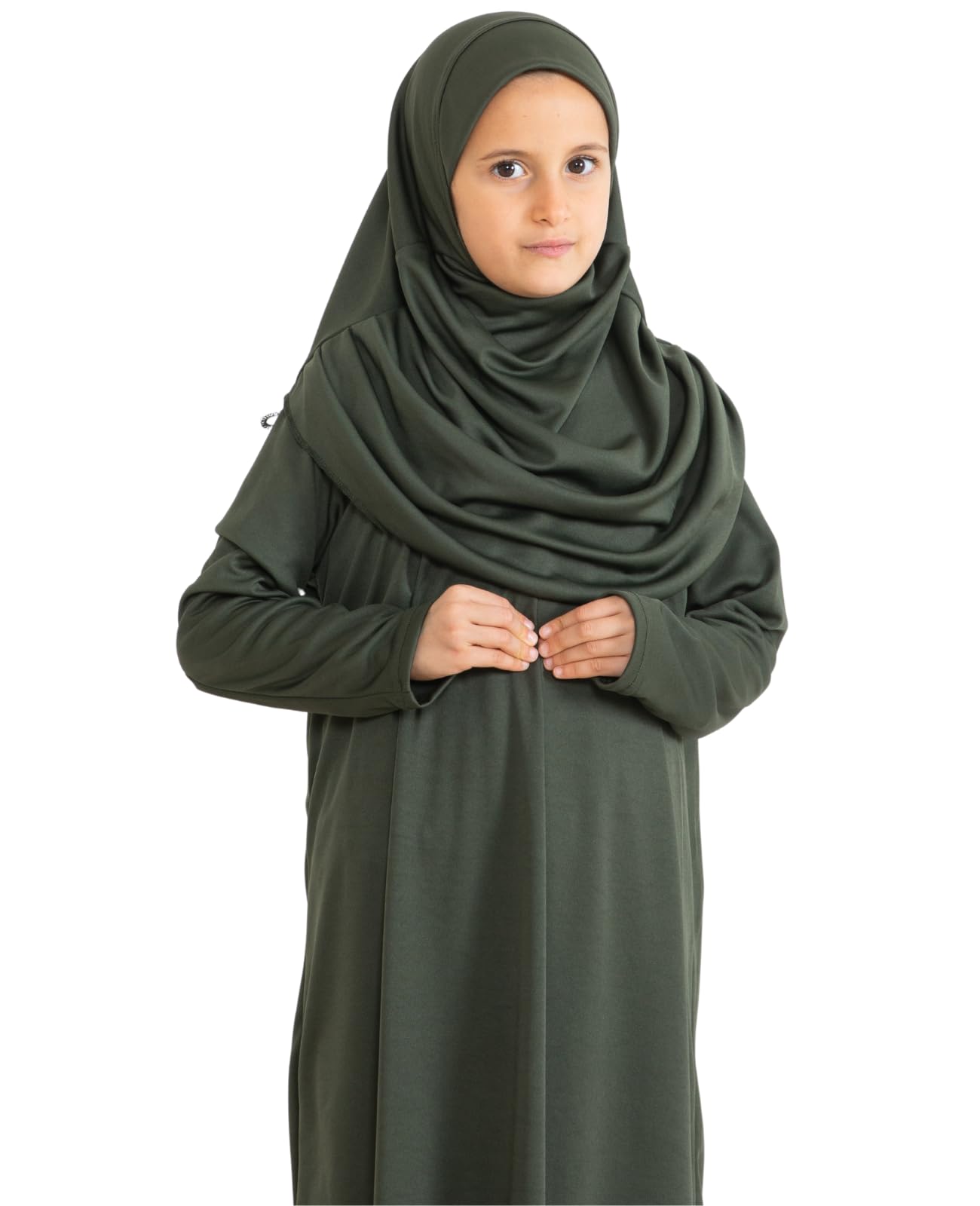 Prien Gebetskleidung Für Kinder, Mädchen Muslim Kleider, Lange Ärmel Abaya Mit Hijab, Islam Kleidung Frauen, Damen Muslimische Kleid Set, Gebetskleid Jilbab Khimar Ramadan