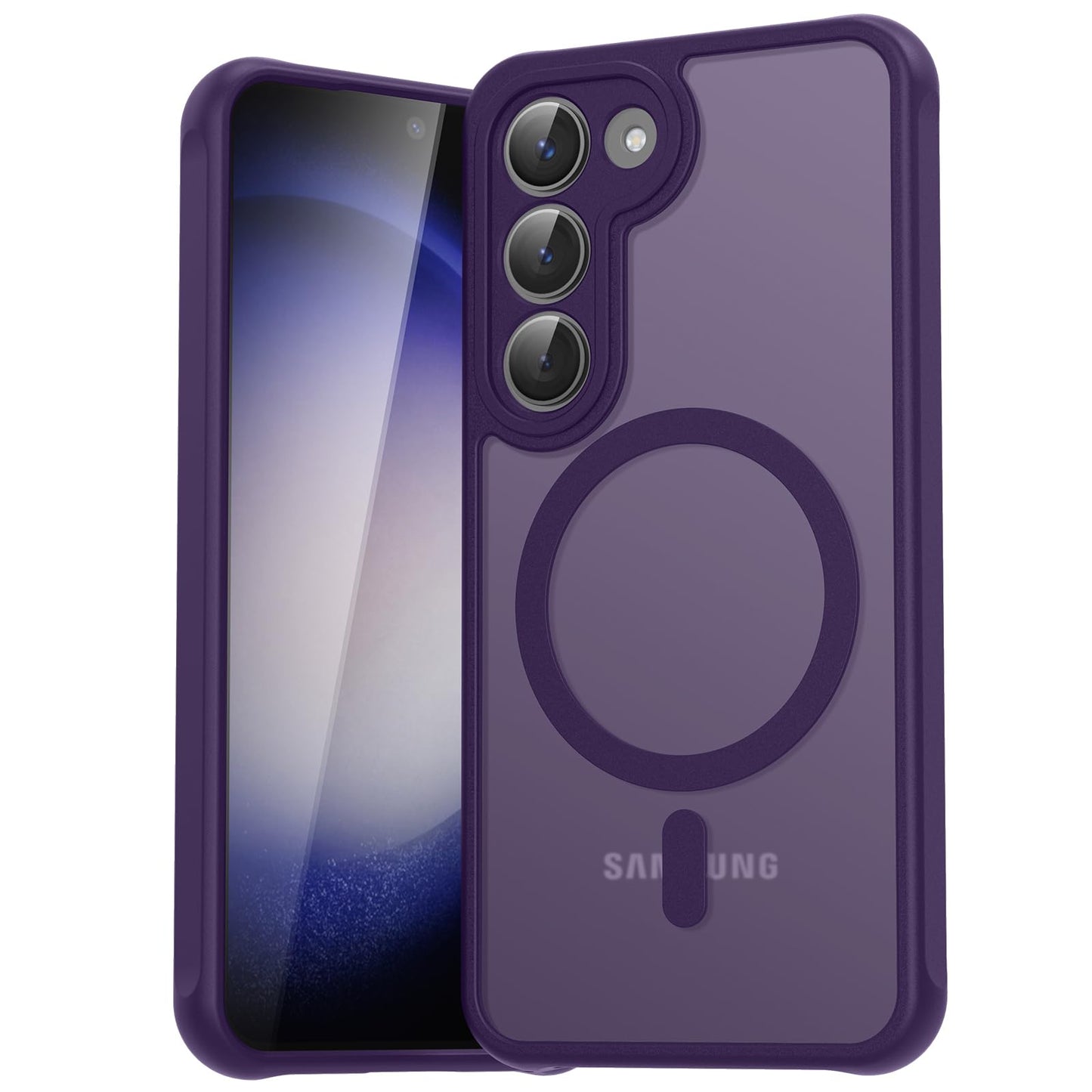 für Samsung Galaxy S25 Ultra Hülle für Magsafe, Magnetisch Handyhülle für S25 Ultra Hülle, Kameraschutz Stoßfeste Kratzfeste Durchscheinende Schutzhülle für Samsung S25 Ultra Case, Schwarz