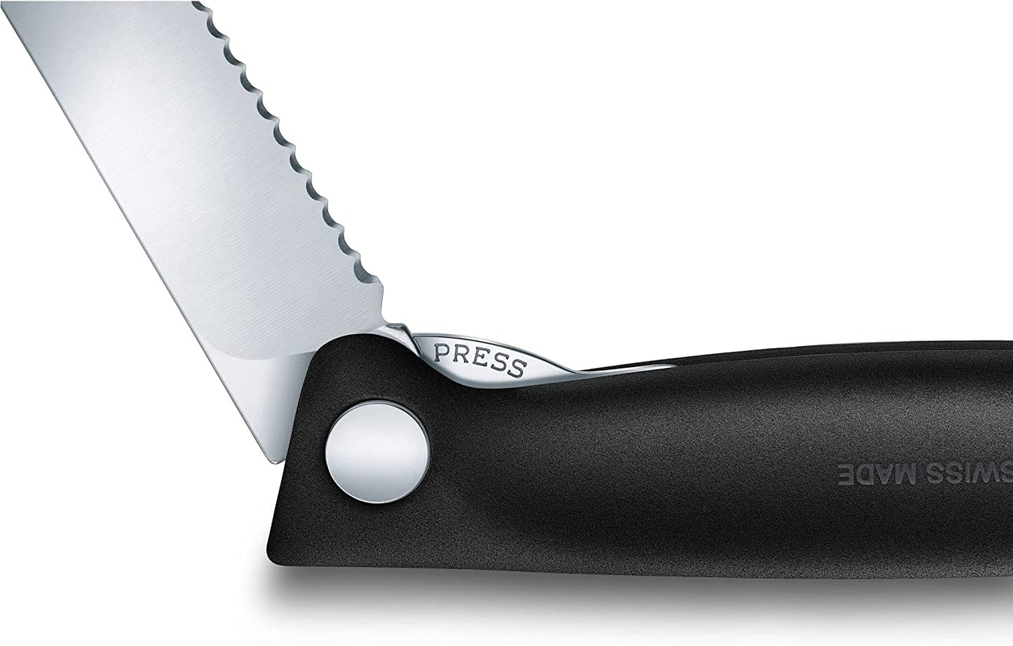 Victorinox Swiss Classic Profi Tomaten- und Tafelmesser, Extra Scharfe Klinge, Wellenschliff, 11 cm, Rostfreier Stahl, gelb