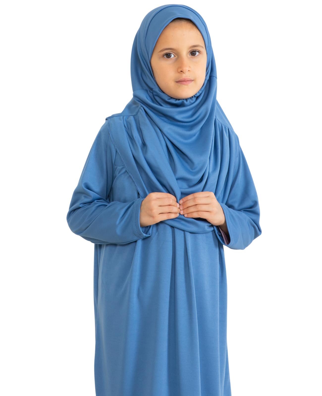Prien Gebetskleidung Für Kinder, Mädchen Muslim Kleider, Lange Ärmel Abaya Mit Hijab, Islam Kleidung Frauen, Damen Muslimische Kleid Set, Gebetskleid Jilbab Khimar Ramadan