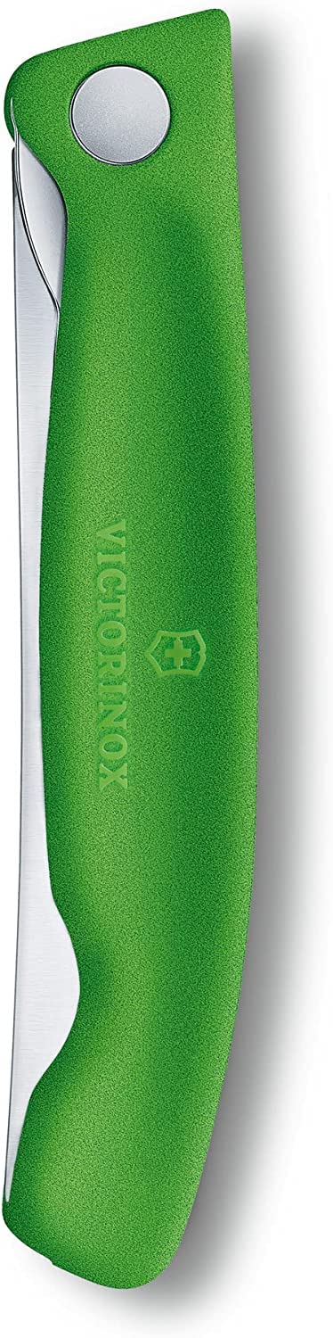 Victorinox Swiss Classic Profi Tomaten- und Tafelmesser, Extra Scharfe Klinge, Wellenschliff, 11 cm, Rostfreier Stahl, gelb