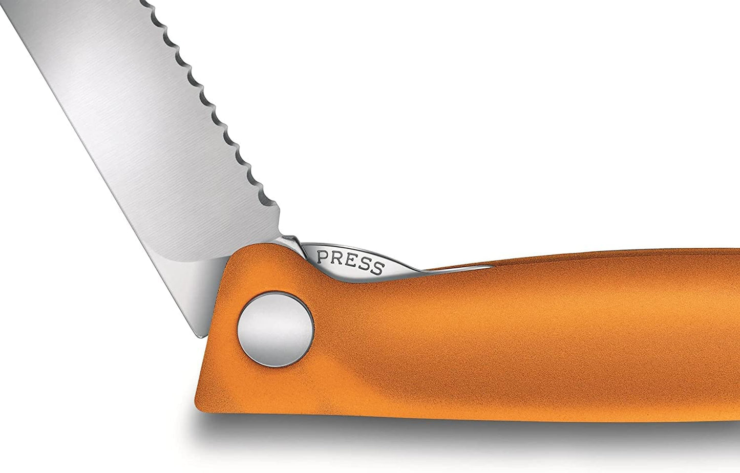 Victorinox Swiss Classic Profi Tomaten- und Tafelmesser, Extra Scharfe Klinge, Wellenschliff, 11 cm, Rostfreier Stahl, gelb