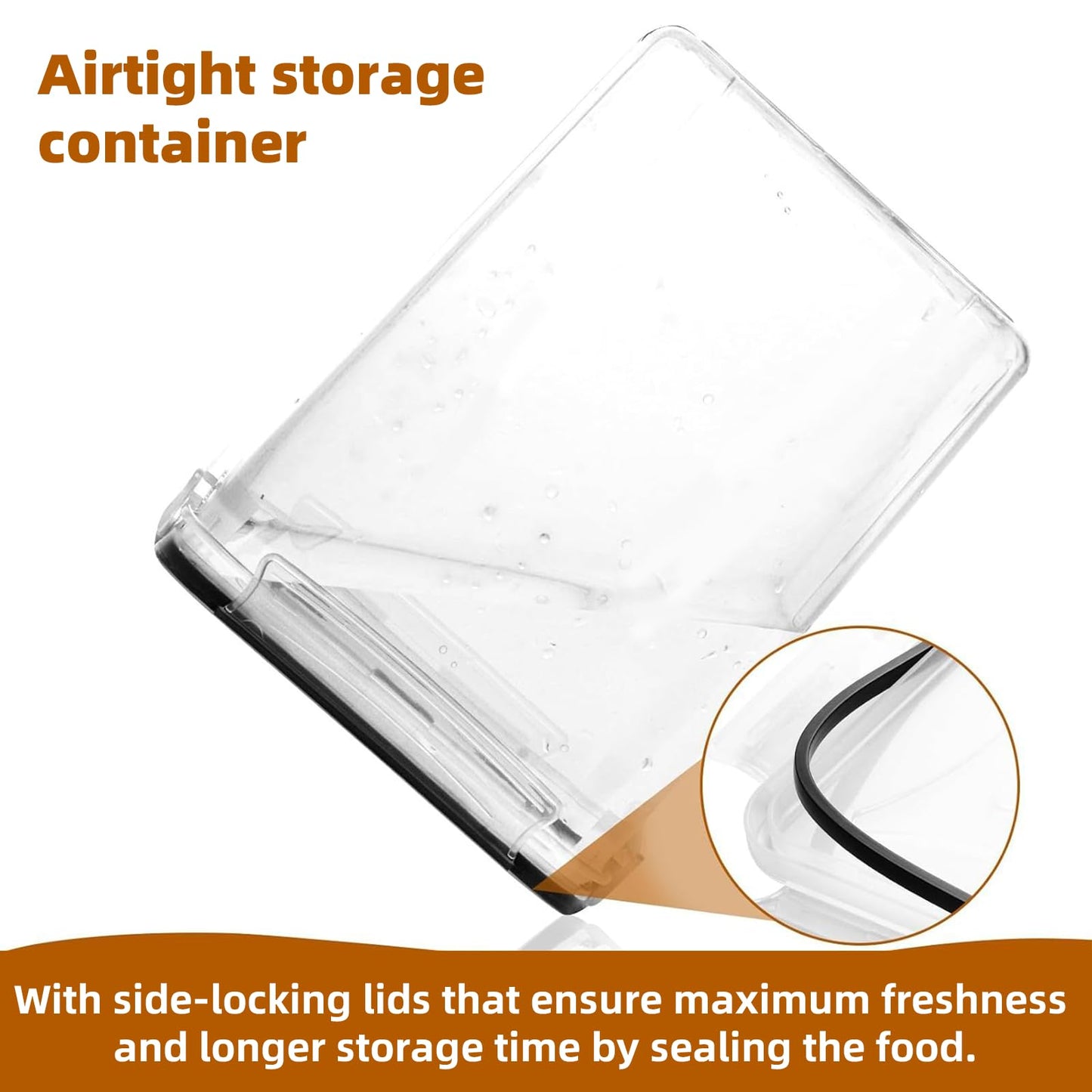 stusgo 24 Airtight Food Storage Containers with Lids Plastic Containers for Kitchen and Organization Cereal Flour and Sugar BPA Free Includes Spoon, Labels and a Pen