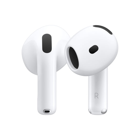Apple AirPods 4 Wireless Headphones, Bluetooth Headphones, Personalised 3D Audio, Protection from Sweat and Water, USB-C Charging Case, H2 Chip, Up to 24 Hours Playback