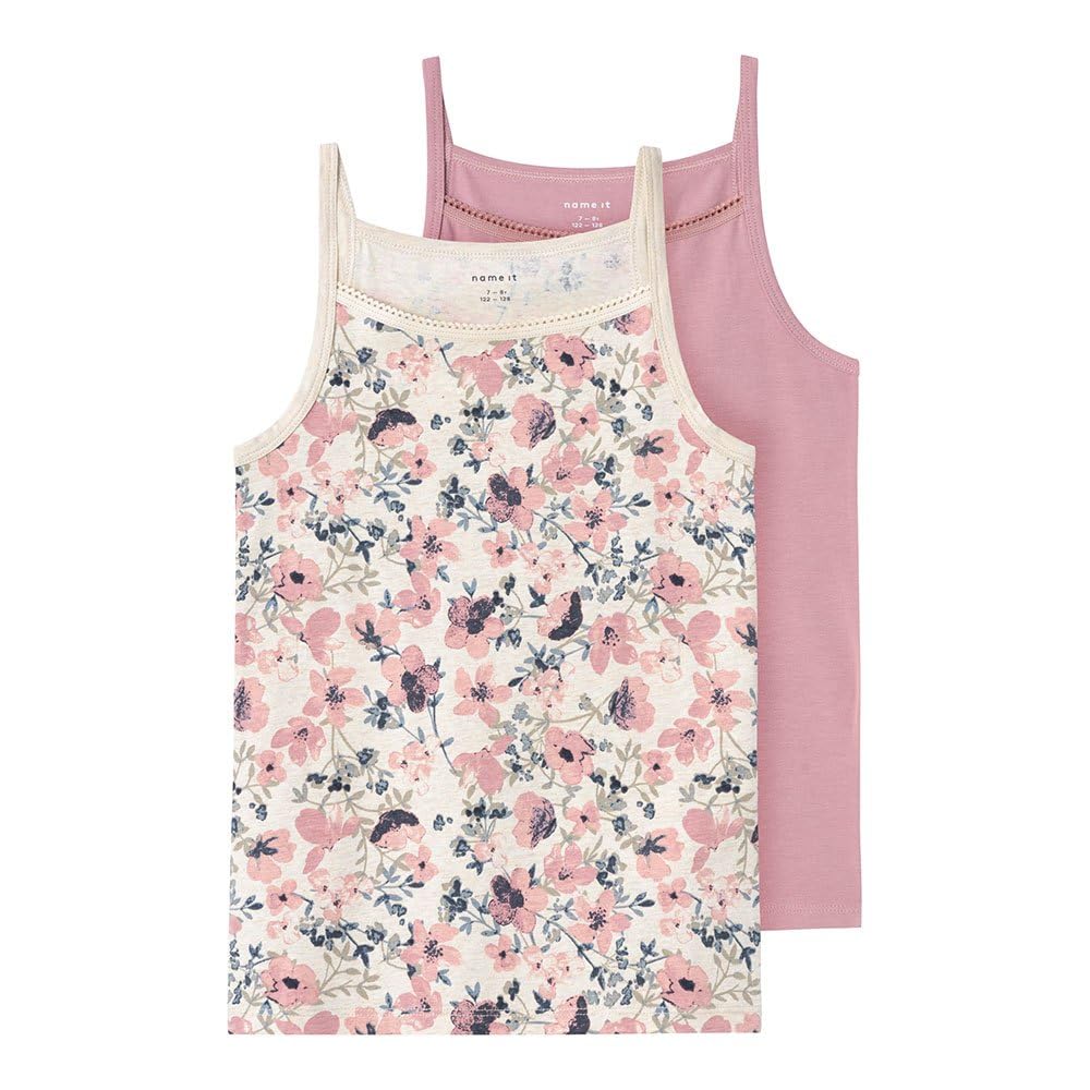 JJXX Mädchen Nkfstrap Top 2p Nostalgia Flower Noos