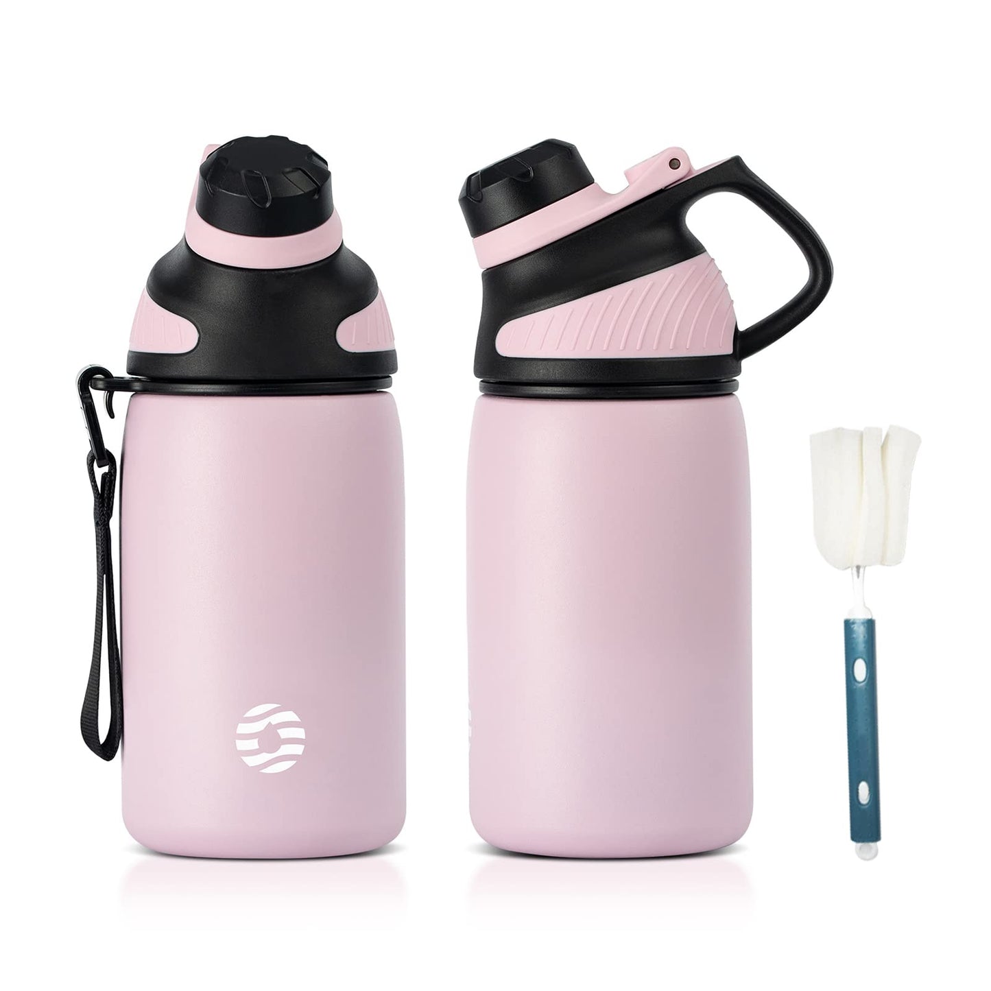 Fjbottle Edelstahl Trinkflasche Sport mit Magnetischem Deckel 1L, 800ml, 600ml, 400ml BPA-Frei Auslaufsichere Kinder Flasche - Kohlensäure geeignet 1500ML Wasserflasche Thermo für Schule, Fitness