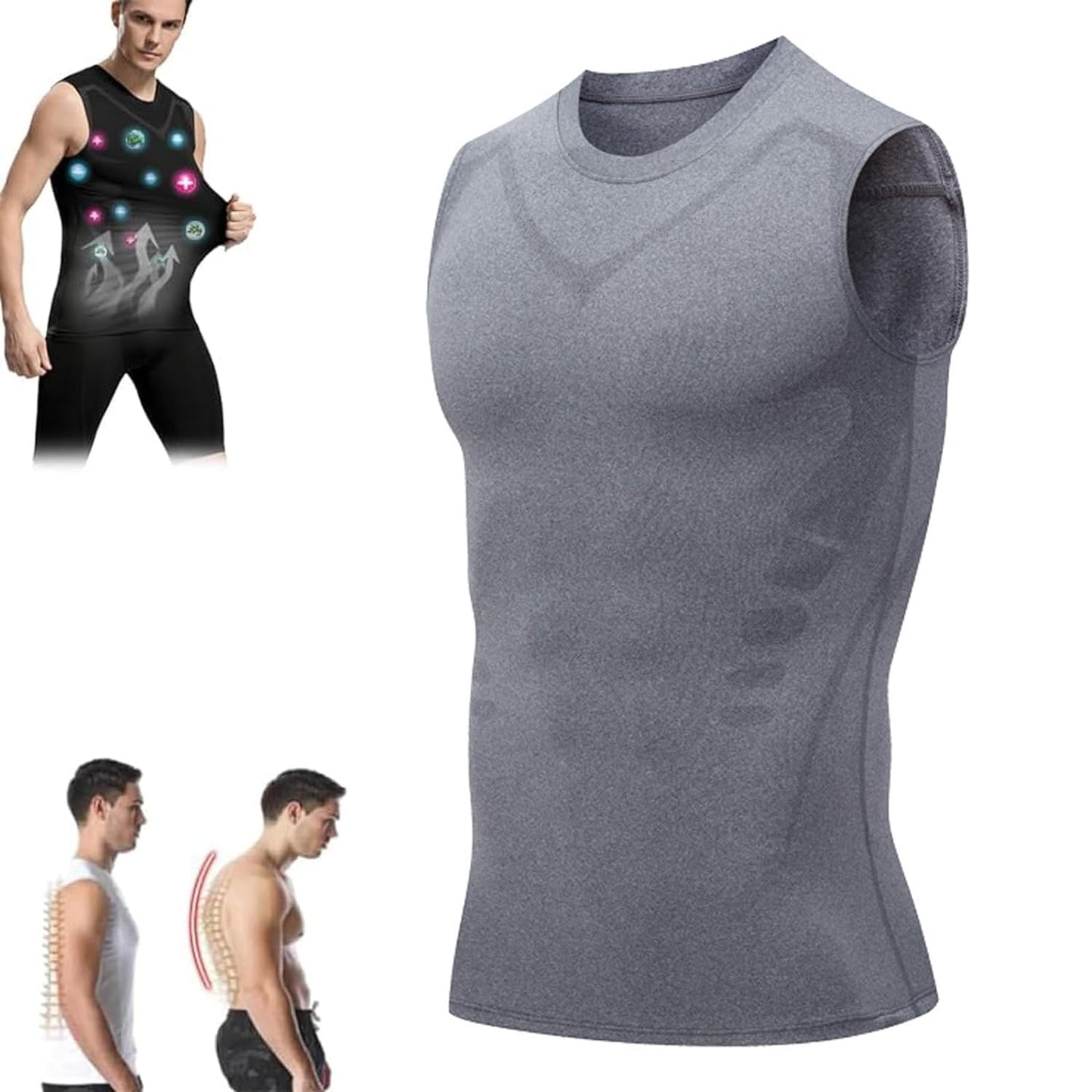 max muskel shirt,Aktivheld Body Shaper,aktivheld - Fit Weste, Vitalweste Duneva, Abnehmen Weste Herren,Duneva Abnehmweste,Vital Vest Abnehmweste,Vitalvest, Körperformendes Unterhemd Herren,abnehmweste