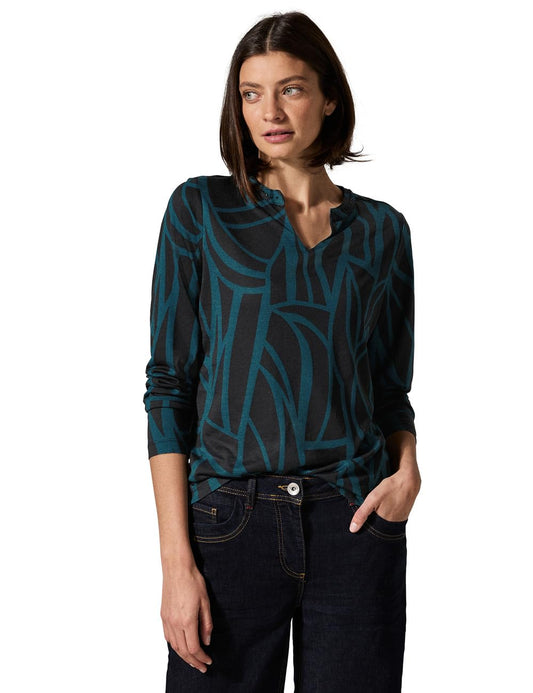 Cecil Damen Shirt im Tunika-Look
