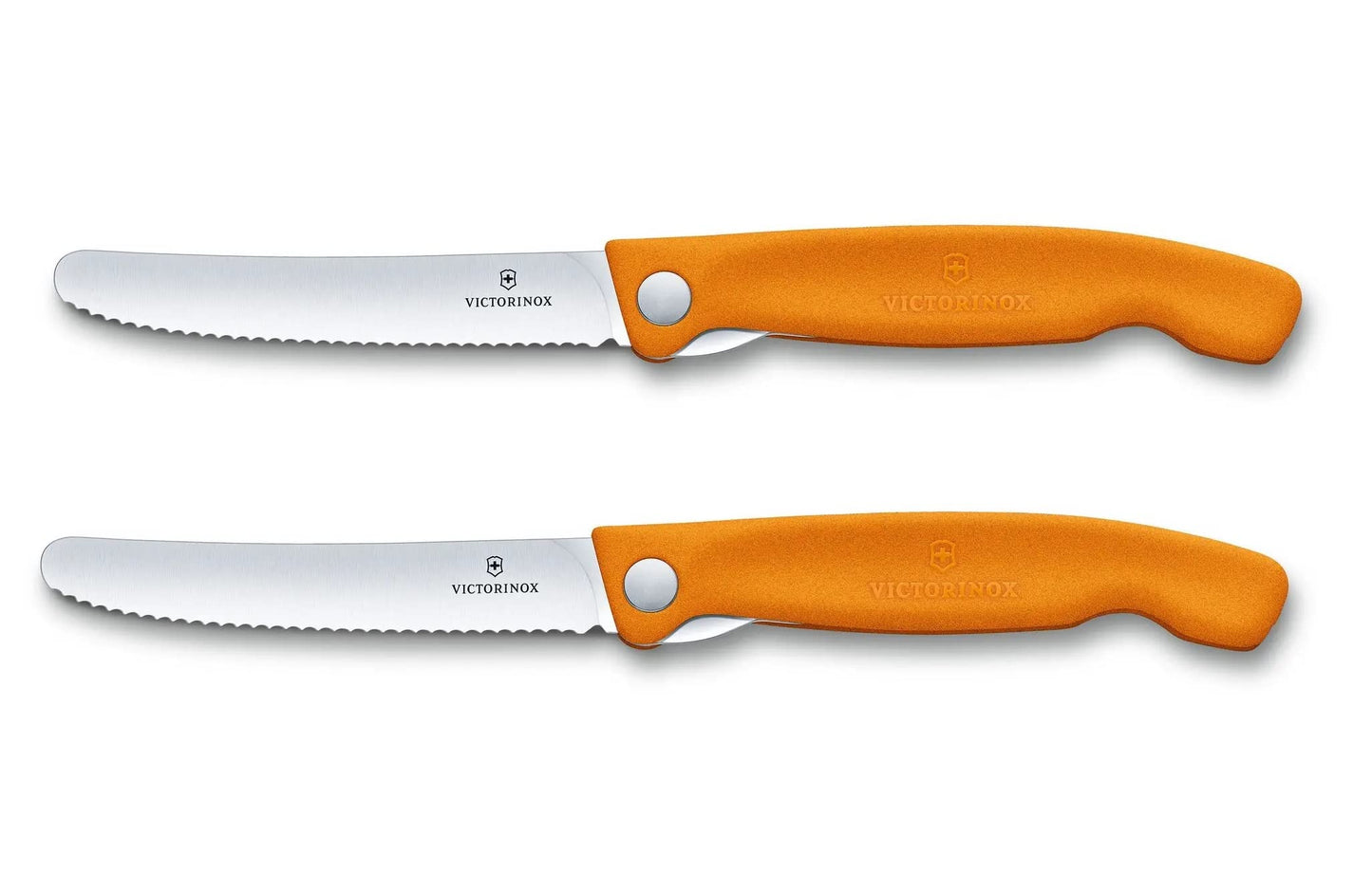 Victorinox Swiss Classic Profi Tomaten- und Tafelmesser, Extra Scharfe Klinge, Wellenschliff, 11 cm, Rostfreier Stahl, gelb