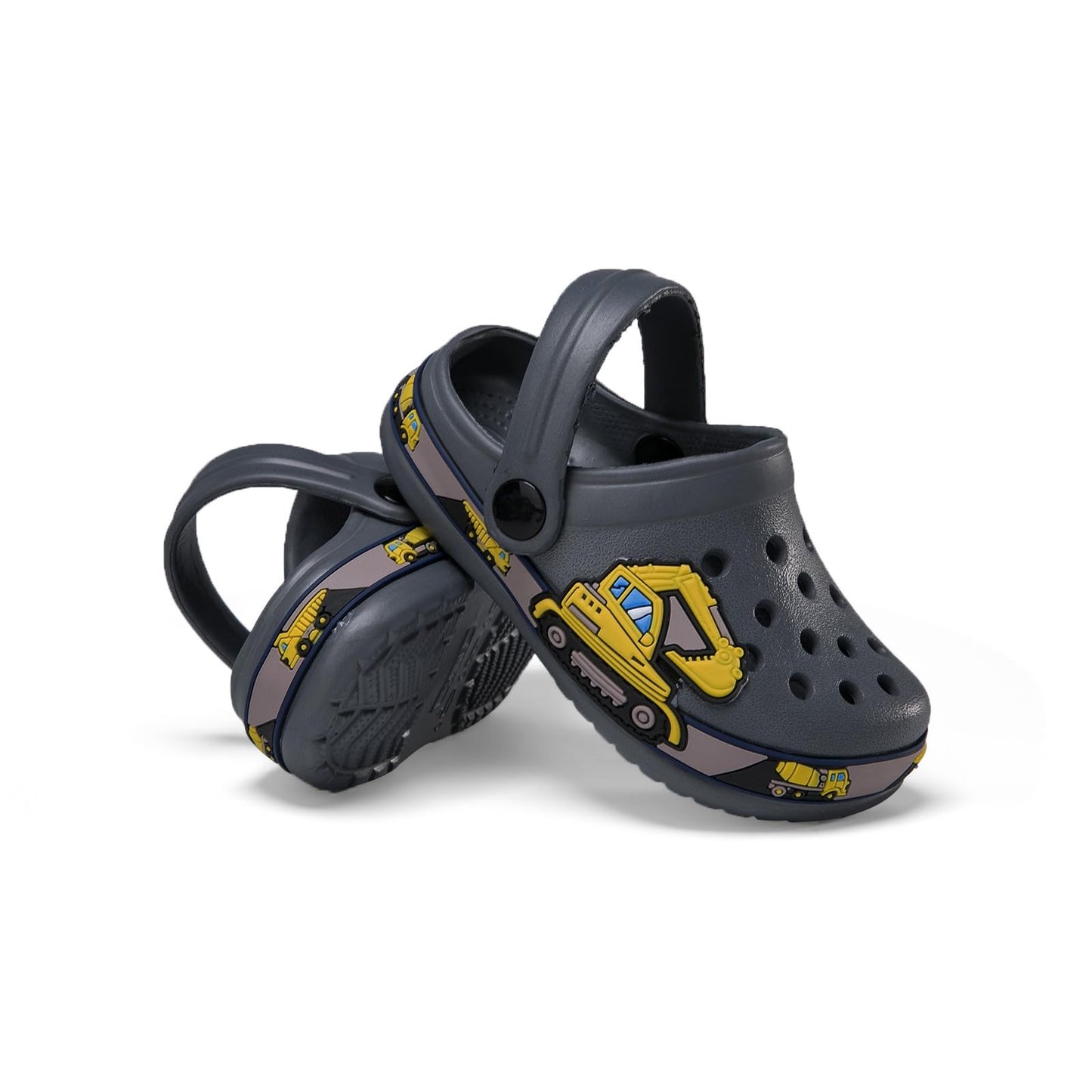 DRECAGE Unisex Kinder Clogs Pantoffeln Dinosaurier Gr.24-33 EU, Eva Gartenclogs Gummi Badeschuhe Hausschuhe für Jungen Mädchen