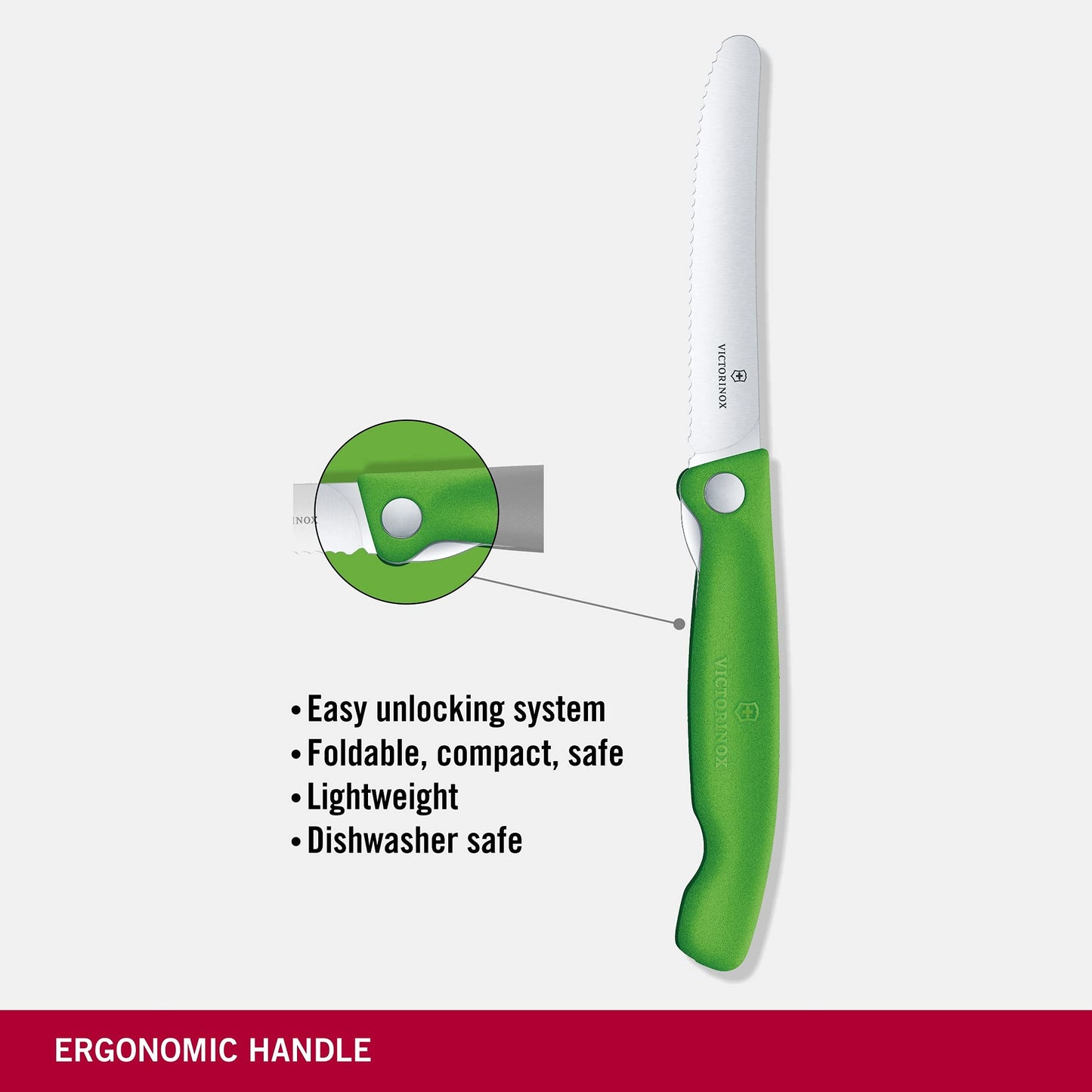 Victorinox Swiss Classic Profi Tomaten- und Tafelmesser, Extra Scharfe Klinge, Wellenschliff, 11 cm, Rostfreier Stahl, gelb