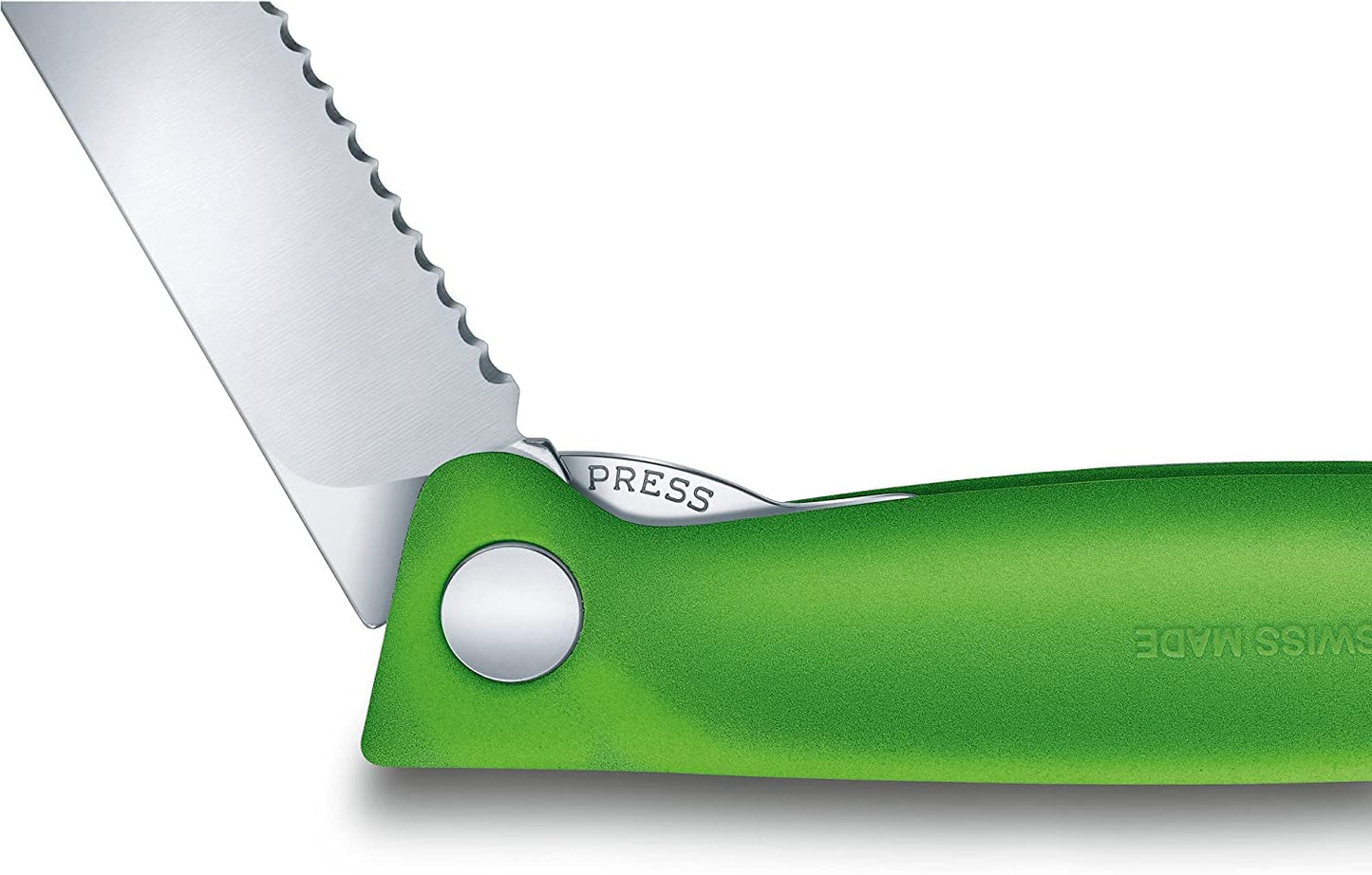 Victorinox Swiss Classic Profi Tomaten- und Tafelmesser, Extra Scharfe Klinge, Wellenschliff, 11 cm, Rostfreier Stahl, gelb
