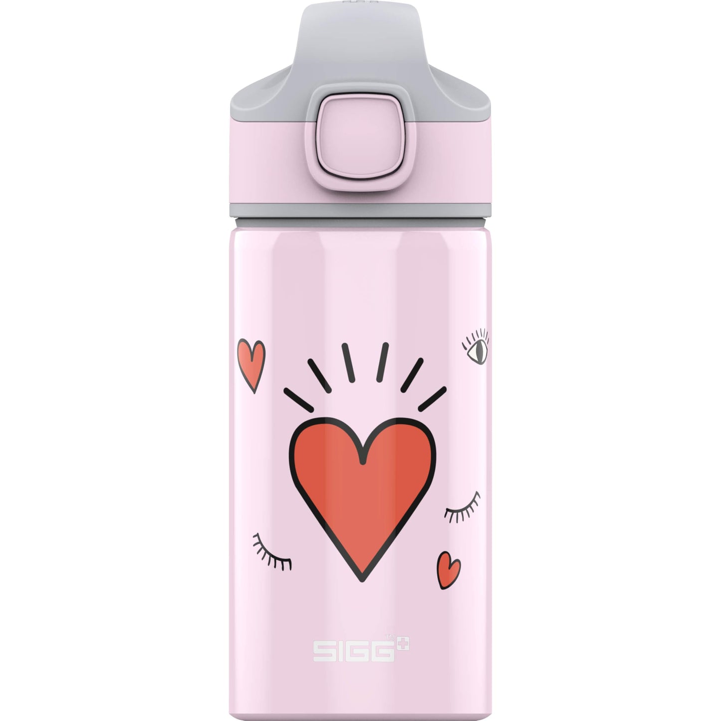 SIGG - Alu Trinkflasche Kinder - Miracle - Mit Trinkhalm - Auslaufsicher - Federleicht - BPA-frei - Klimaneutral Zertifiziert - Schule & Sport - 0,4L