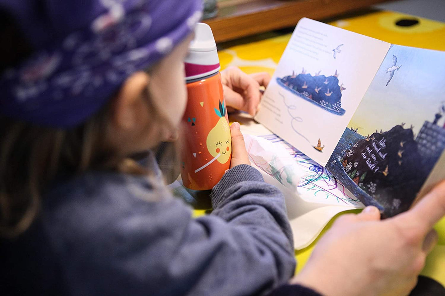 SIGG - Alu Trinkflasche Kinder - Miracle - Mit Trinkhalm - Auslaufsicher - Federleicht - BPA-frei - Klimaneutral Zertifiziert - Schule & Sport - 0,4L