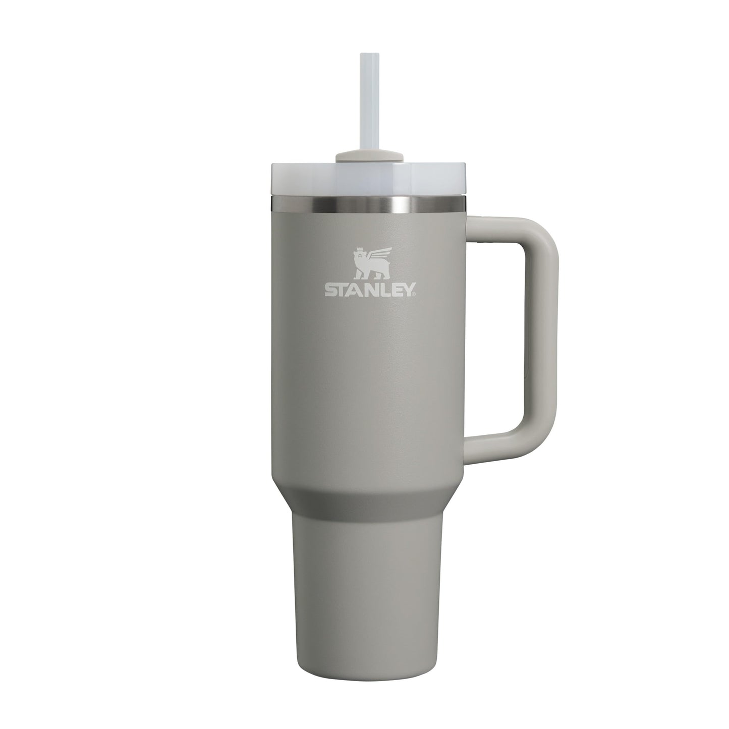 Stanley Quencher H2.0 FlowState Trinkflasche mit Strohhalm 1.18L - Thermobecher Kühlt 11 Stunden - 48 Stunden Eisgekühlt - Spülmaschinenfest - Thermosflasche BPA Frei - Kaffeebecher To Go - Cream