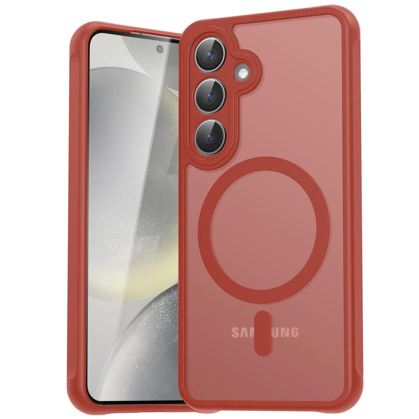 für Samsung Galaxy S25 Ultra Hülle für Magsafe, Magnetisch Handyhülle für S25 Ultra Hülle, Kameraschutz Stoßfeste Kratzfeste Durchscheinende Schutzhülle für Samsung S25 Ultra Case, Schwarz