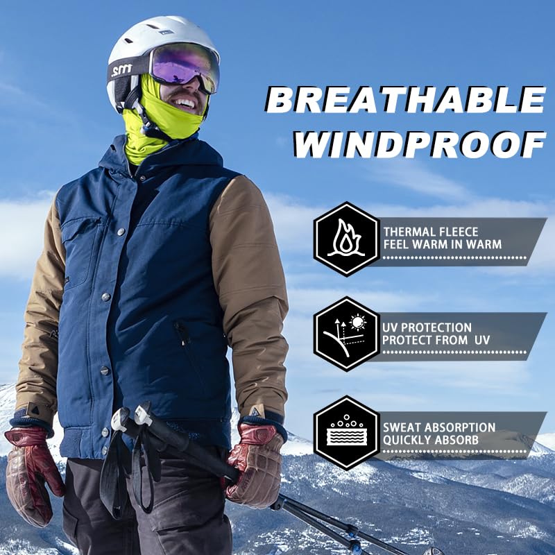 ROCKBROS Sturmhaube Balaclava Skimaske Winddicht Warm für Fahrrad Ski Motorrad Winter Unisex Einheitsgröße