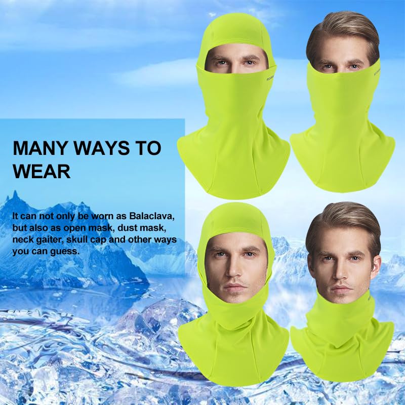 ROCKBROS Sturmhaube Balaclava Skimaske Winddicht Warm für Fahrrad Ski Motorrad Winter Unisex Einheitsgröße